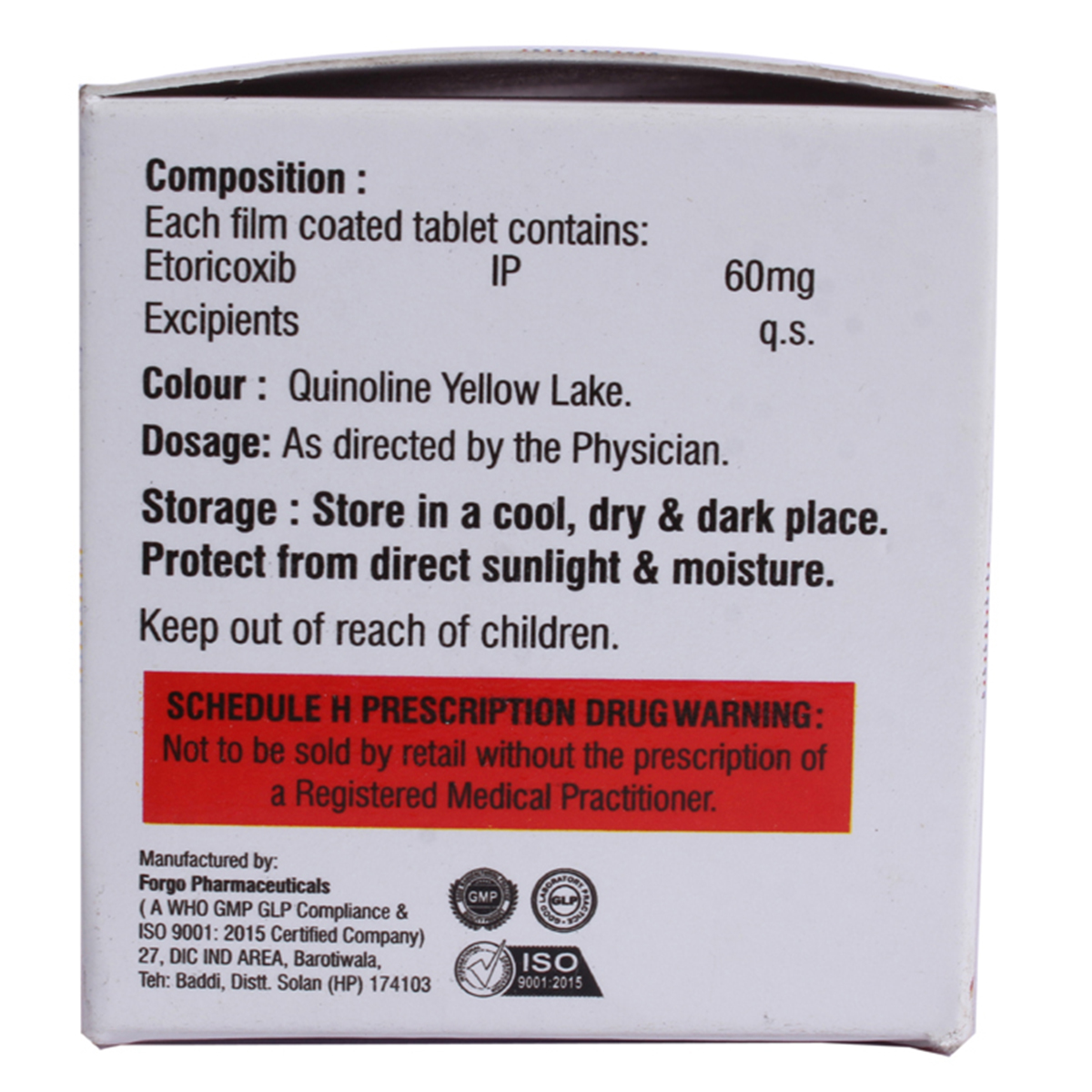 Etoversa-60 Tablet 10's, Pack of 10 TABLETS Etoversa-60 Tablet 10's, Pack of 10 TABLETS