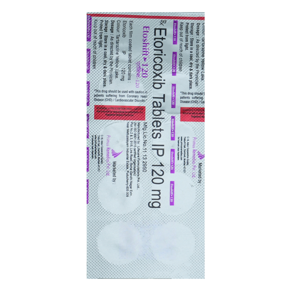 Etoshift-120 Tablet 10's, Pack of 10 TabletS Etoshift-120 Tablet 10's, Pack of 10 TabletS