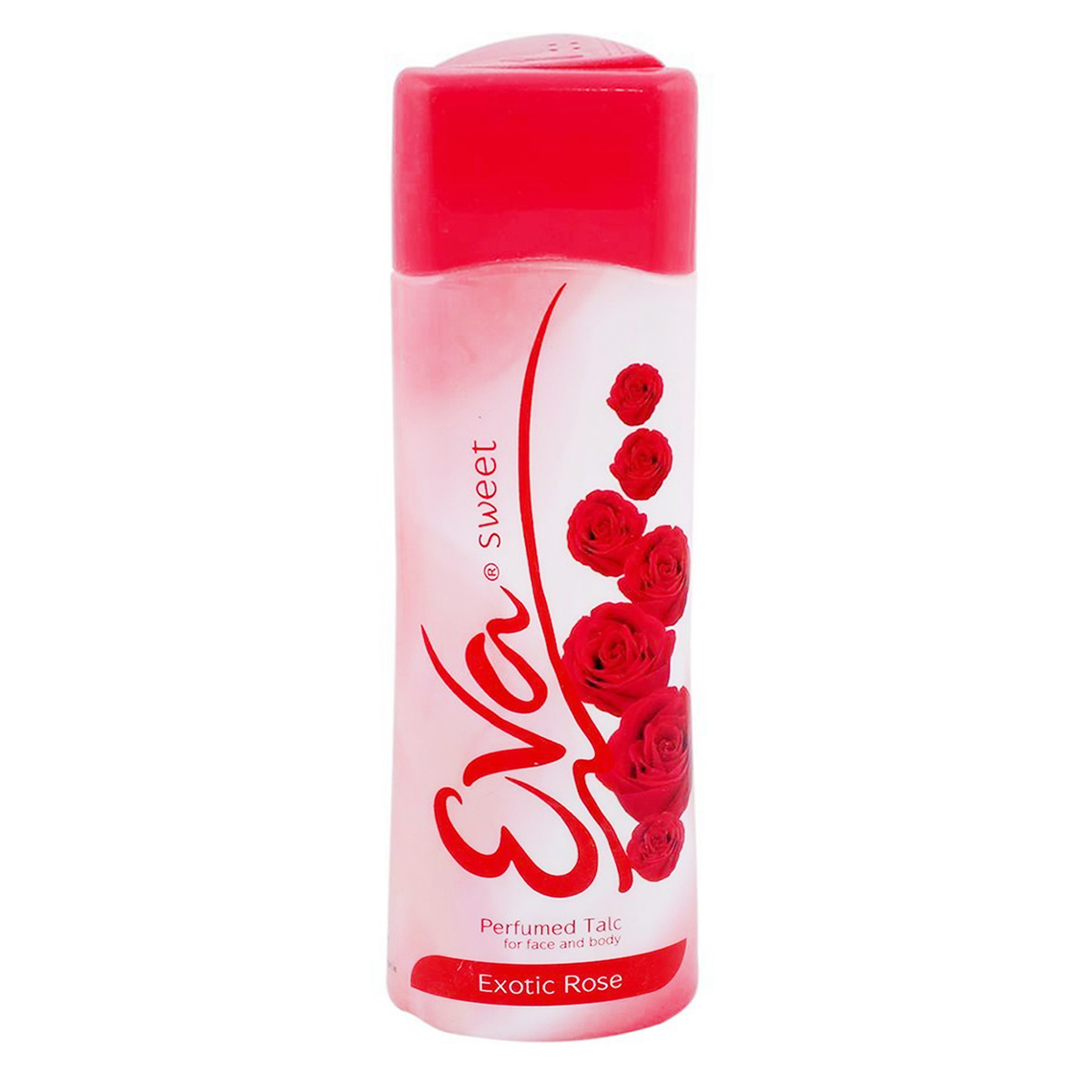 Eva Sweet-Exotic Rose Perfumed Talc 100 gm | Protects From Body Odour | Offers All Day Long Freshness | For Face & Body, Pack of 1 Eva Sweet-Exotic Rose Perfumed Talc 100 gm | Protects From Body Odour | Offers All Day Long Freshness | For Face & Body, Pack of 1