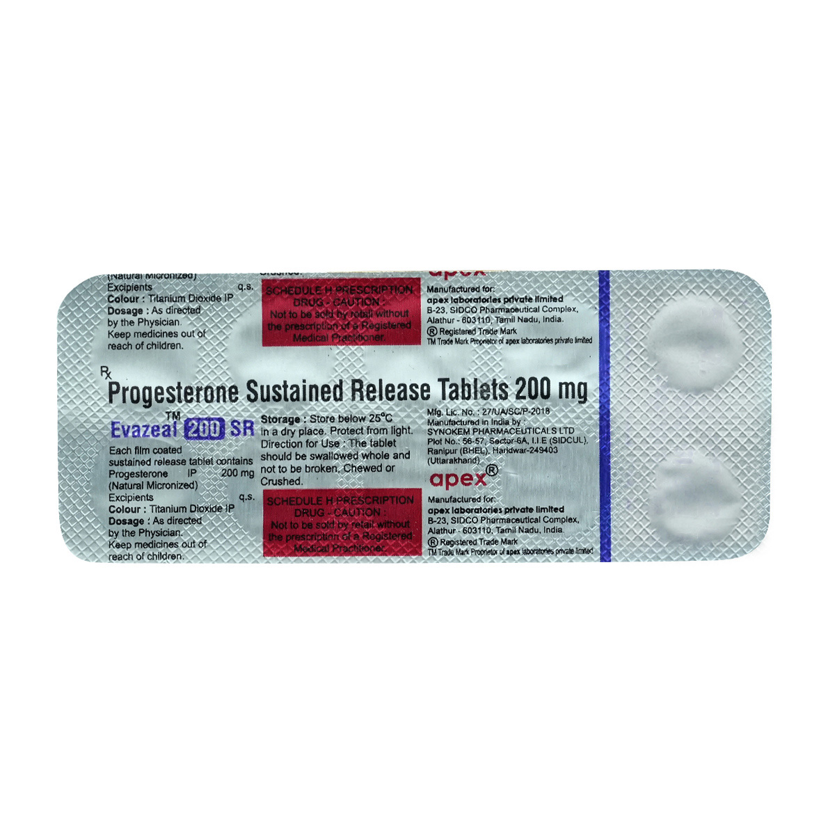 Evazeal 200mg Sr Tablet 10's, Pack of 10 TabletS Evazeal 200mg Sr Tablet 10's, Pack of 10 TabletS