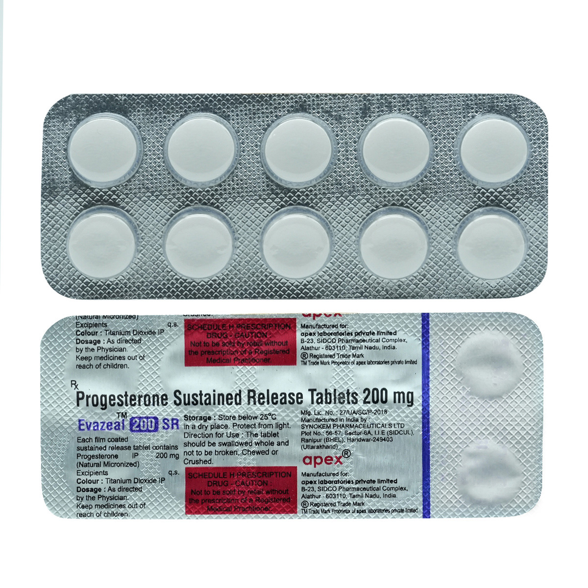 Evazeal 200mg Sr Tablet 10's, Pack of 10 TabletS Evazeal 200mg Sr Tablet 10's, Pack of 10 TabletS