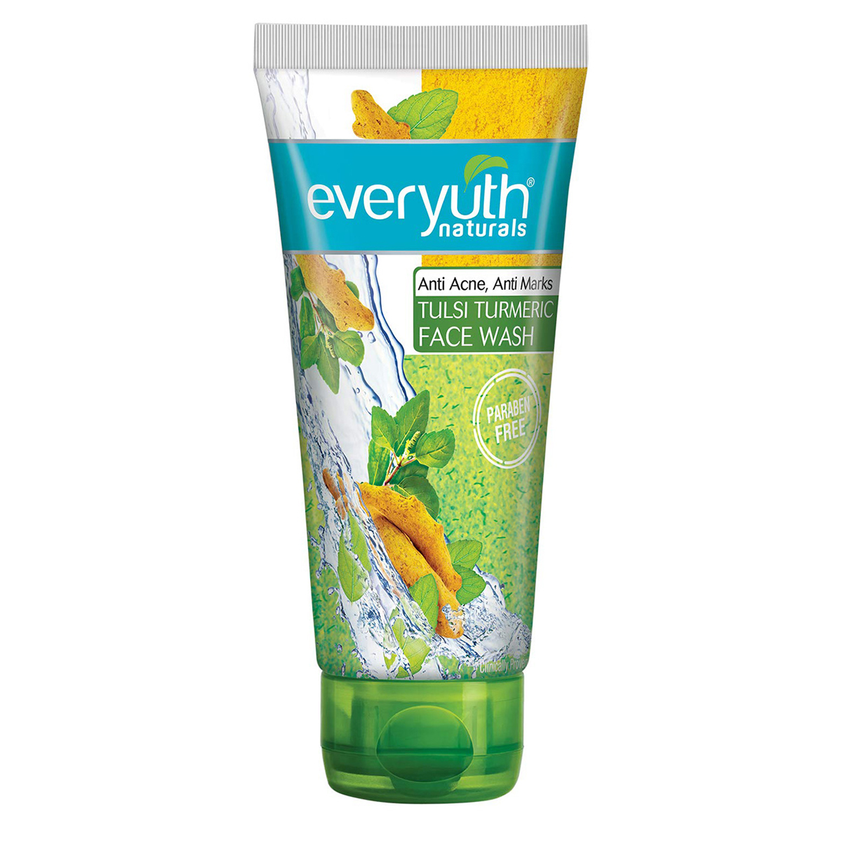Everyuth Tulsi Turmeric Face Wash 150 gm | Prevents Marks, Blemishes & Dark Spots | Fights Acne & Pimple | For All Skin Type, Pack of 1 Everyuth Tulsi Turmeric Face Wash 150 gm | Prevents Marks, Blemishes & Dark Spots | Fights Acne & Pimple | For All Skin Type, Pack of 1