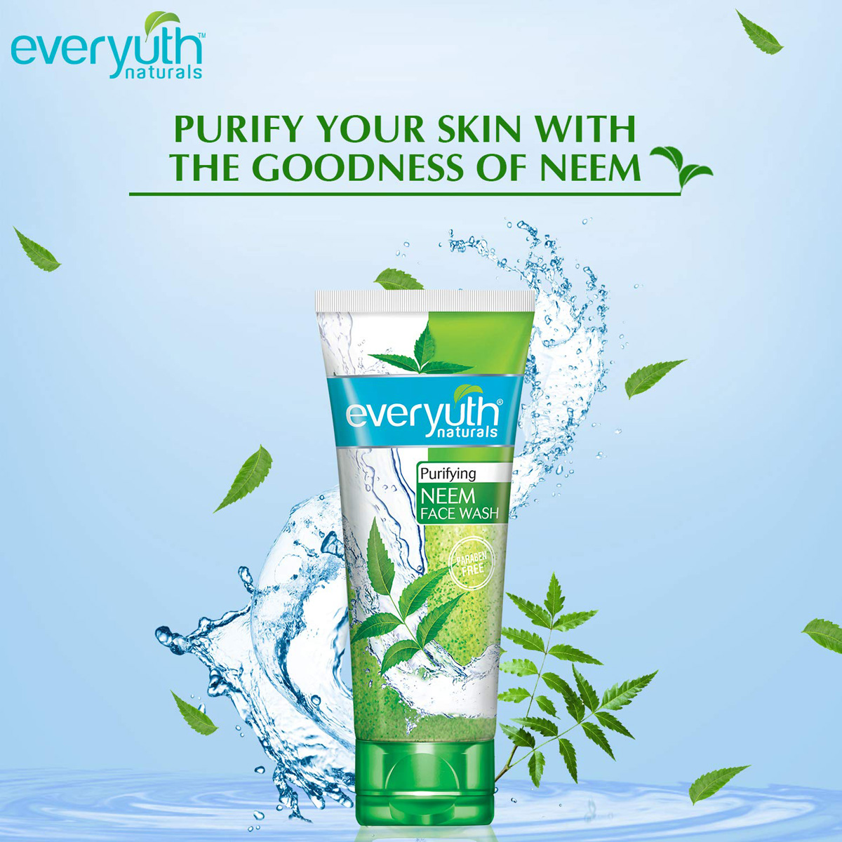 Everyuth Purifying Neem Face Wash 150 gm | Goodness Of Neem | Cleanses & Purifies Skin | Removes Excess Oil | Keep Skin Hydrated, Pack of 1 Everyuth Purifying Neem Face Wash 150 gm | Goodness Of Neem | Cleanses & Purifies Skin | Removes Excess Oil | Keep Skin Hydrated, Pack of 1