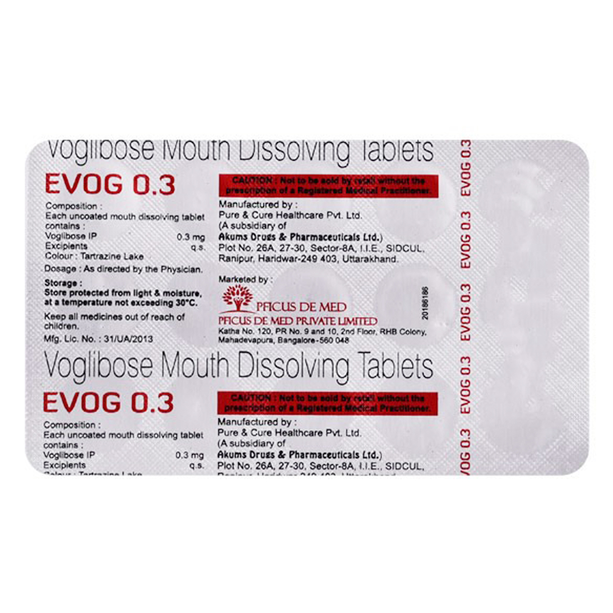 Evog 0.3 mg Tablet 15's, Pack of 15 TabletS Evog 0.3 mg Tablet 15's, Pack of 15 TabletS