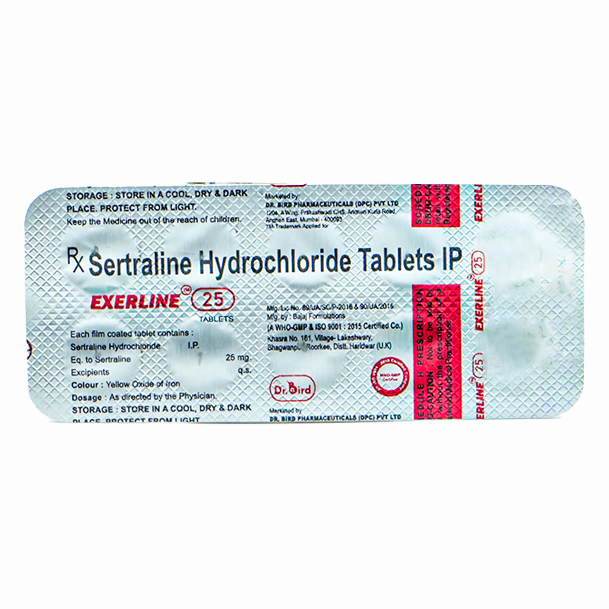 Exerline 25 Tablet 10's, Pack of 10 TabletS Exerline 25 Tablet 10's, Pack of 10 TabletS