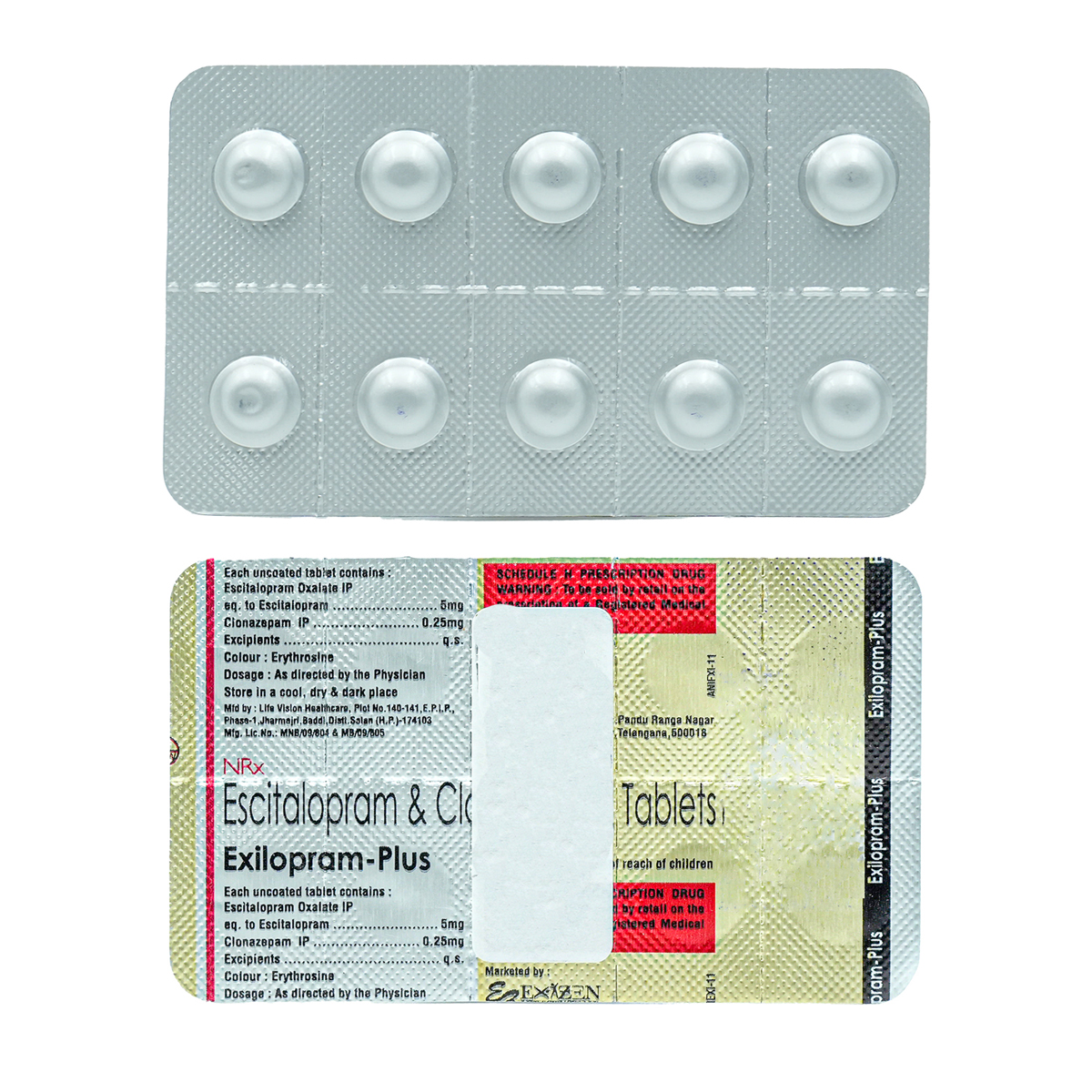 Exilopram Plus Tablet 10's, Pack of 10 TABLETS Exilopram Plus Tablet 10's, Pack of 10 TABLETS