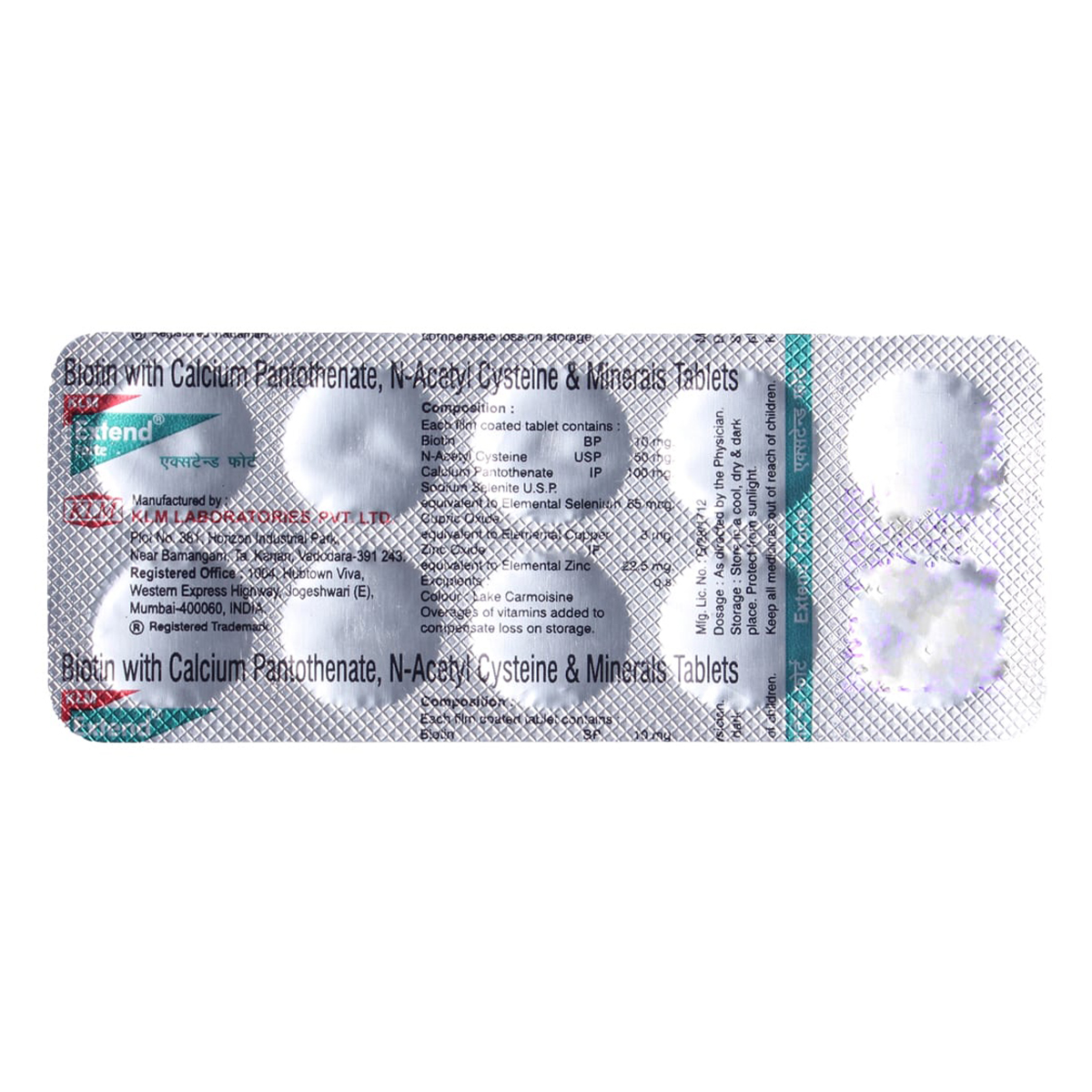 Buy Extend Forte Tablet 10's Online