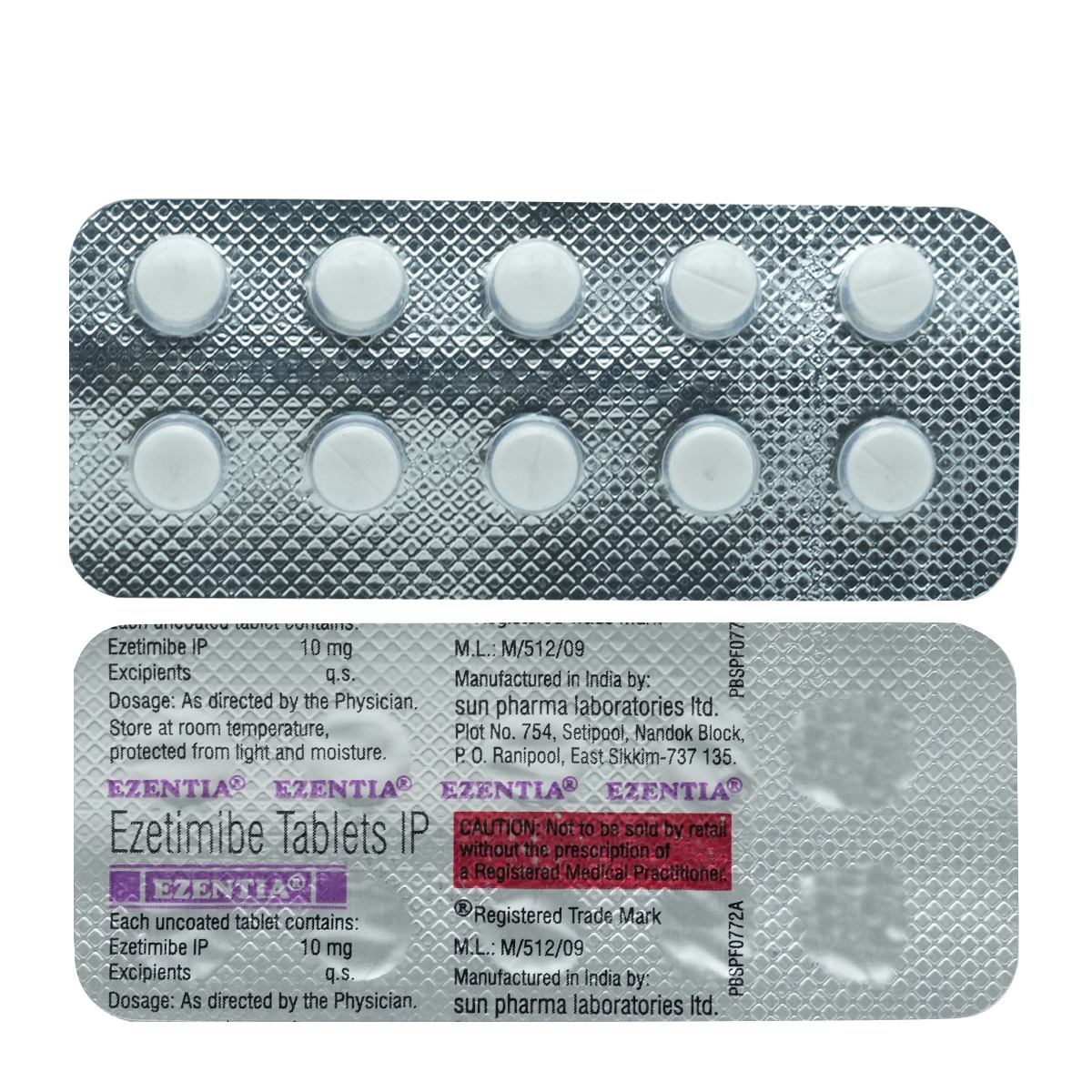 Ezentia Tablet 10's, Pack of 10 TABLETS Ezentia Tablet 10's, Pack of 10 TABLETS