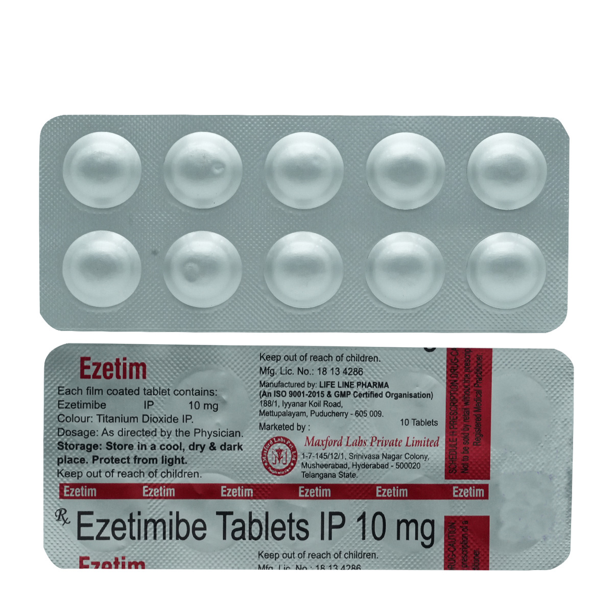 Ezetim 10 Tablet 10's, Pack of 10 TABLETS Ezetim 10 Tablet 10's, Pack of 10 TABLETS