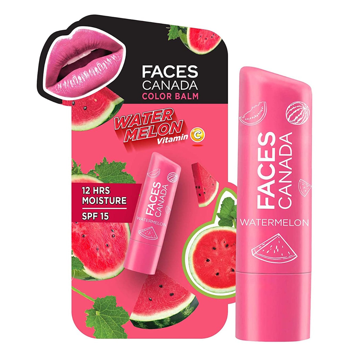 Faces Canada Watermelon SPF 15 Color Balm, 4.5 GM, Pack of 1 Faces Canada Watermelon SPF 15 Color Balm, 4.5 GM, Pack of 1