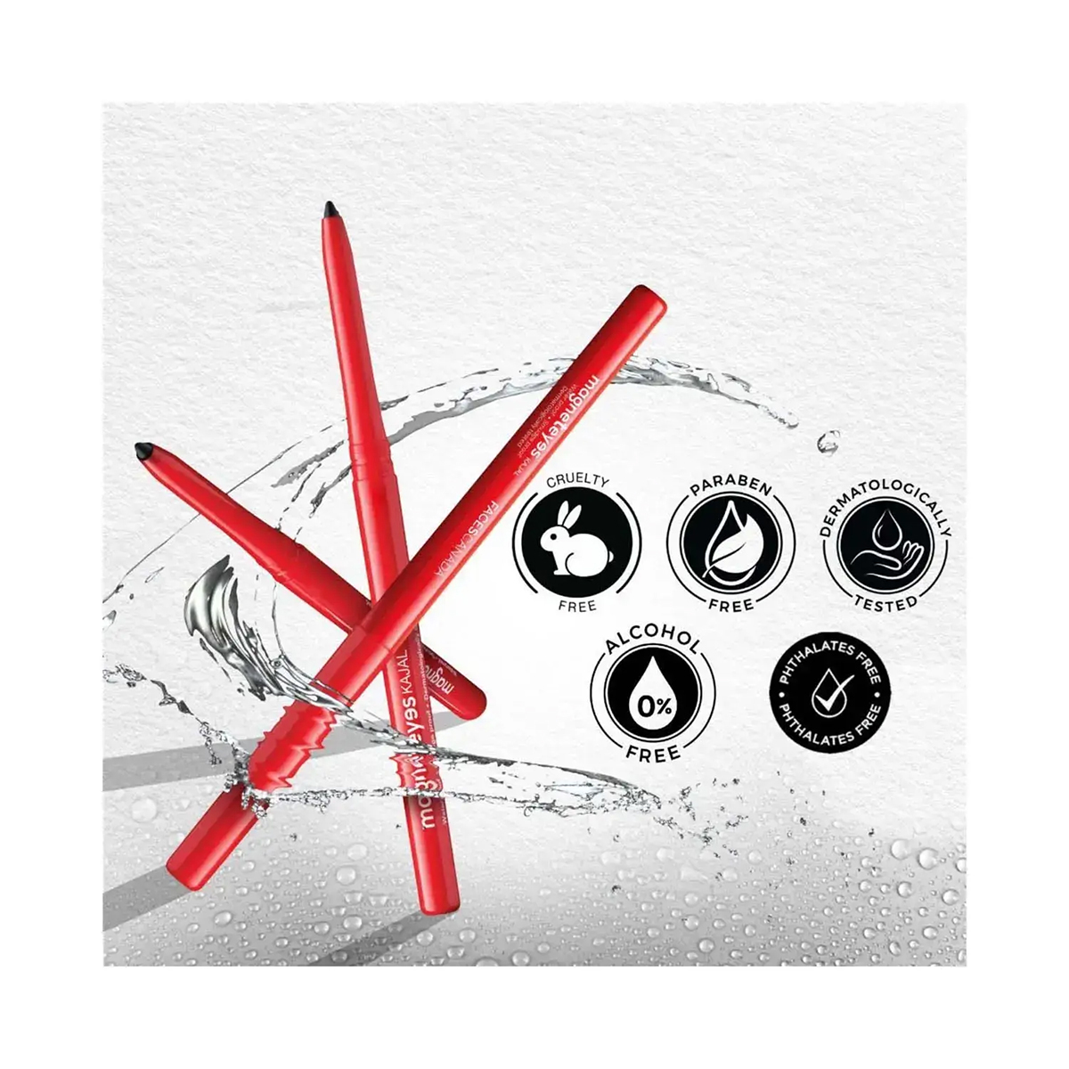 Faces Canada Magnet Eyes Deep Black Kajal, 2x0.35 gm, Pack of 1 Faces Canada Magnet Eyes Deep Black Kajal, 2x0.35 gm, Pack of 1