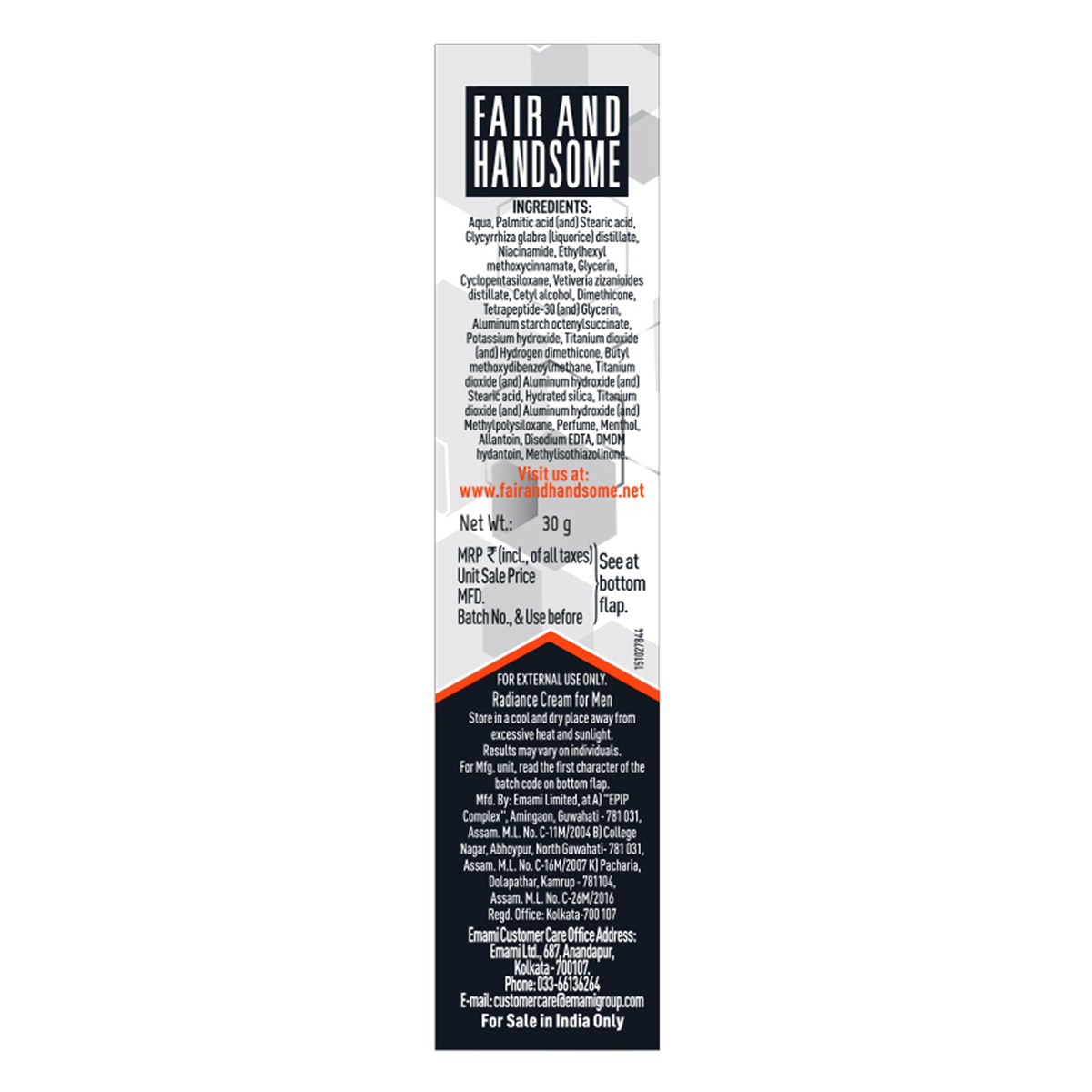 Fair and Handsome Long Lasting Radiance Cream 30 gm | Sun Protection | Brighter Look Upto 7Hrs | 2X Dark Spot Reduction | Give Radiant Skin In 1 Week | For Men | For Tough Male Skin, Pack of 1 Fair and Handsome Long Lasting Radiance Cream 30 gm | Sun Protection | Brighter Look Upto 7Hrs | 2X Dark Spot Reduction | Give Radiant Skin In 1 Week | For Men | For Tough Male Skin, Pack of 1