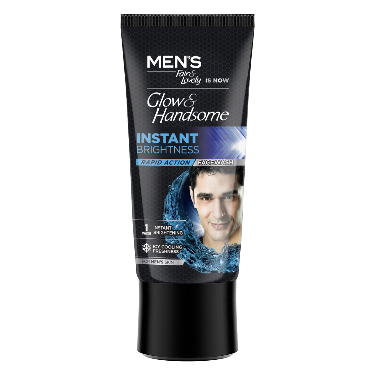 Glow & Handsome Instant Brightness Face Wash 50 gm | Rapid Action | Removes Impurities | Instant Brighter Skin With Icy Cooling Freshness | For Men, Pack of 1 Glow & Handsome Instant Brightness Face Wash 50 gm | Rapid Action | Removes Impurities | Instant Brighter Skin With Icy Cooling Freshness | For Men, Pack of 1