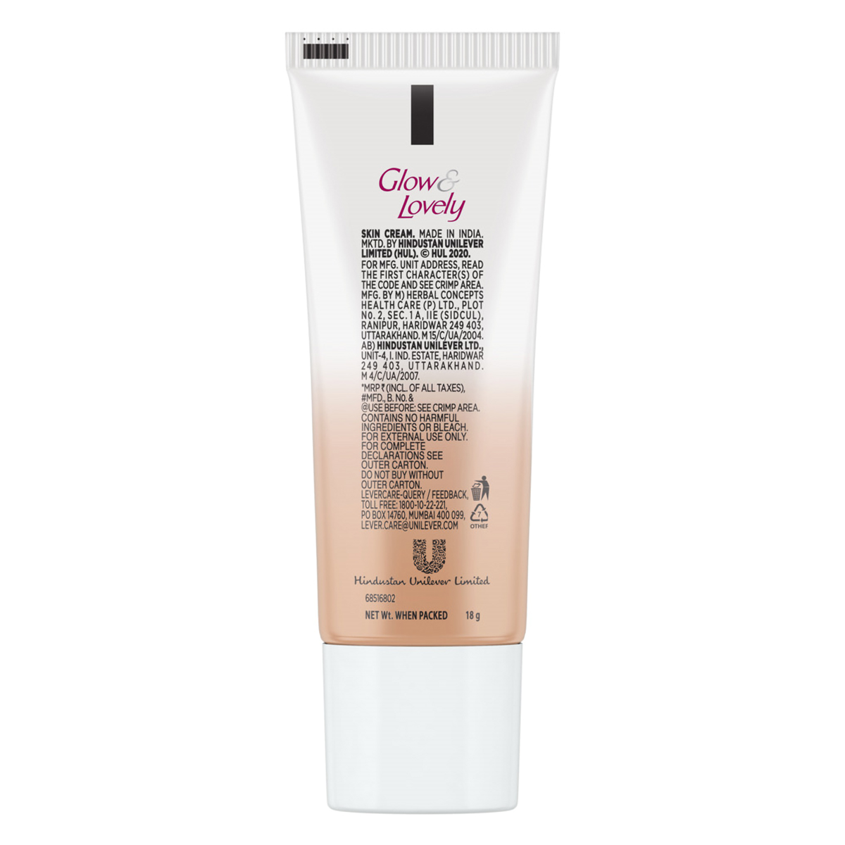 Glow & Lovely BB Face Cream, 18 gm, Pack of 1 Glow & Lovely BB Face Cream, 18 gm, Pack of 1
