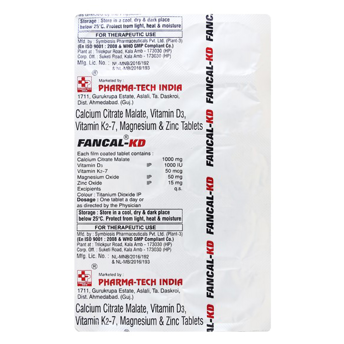 Fancal KD Tablet 10's, Pack of 10 TABLETS Fancal KD Tablet 10's, Pack of 10 TABLETS