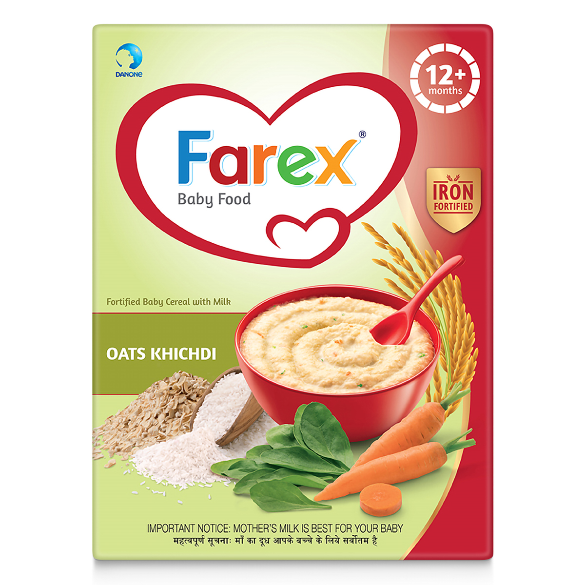 Farex Oats Khichidi Baby Cereal, After 12 Months, 300 gm Refill Pack