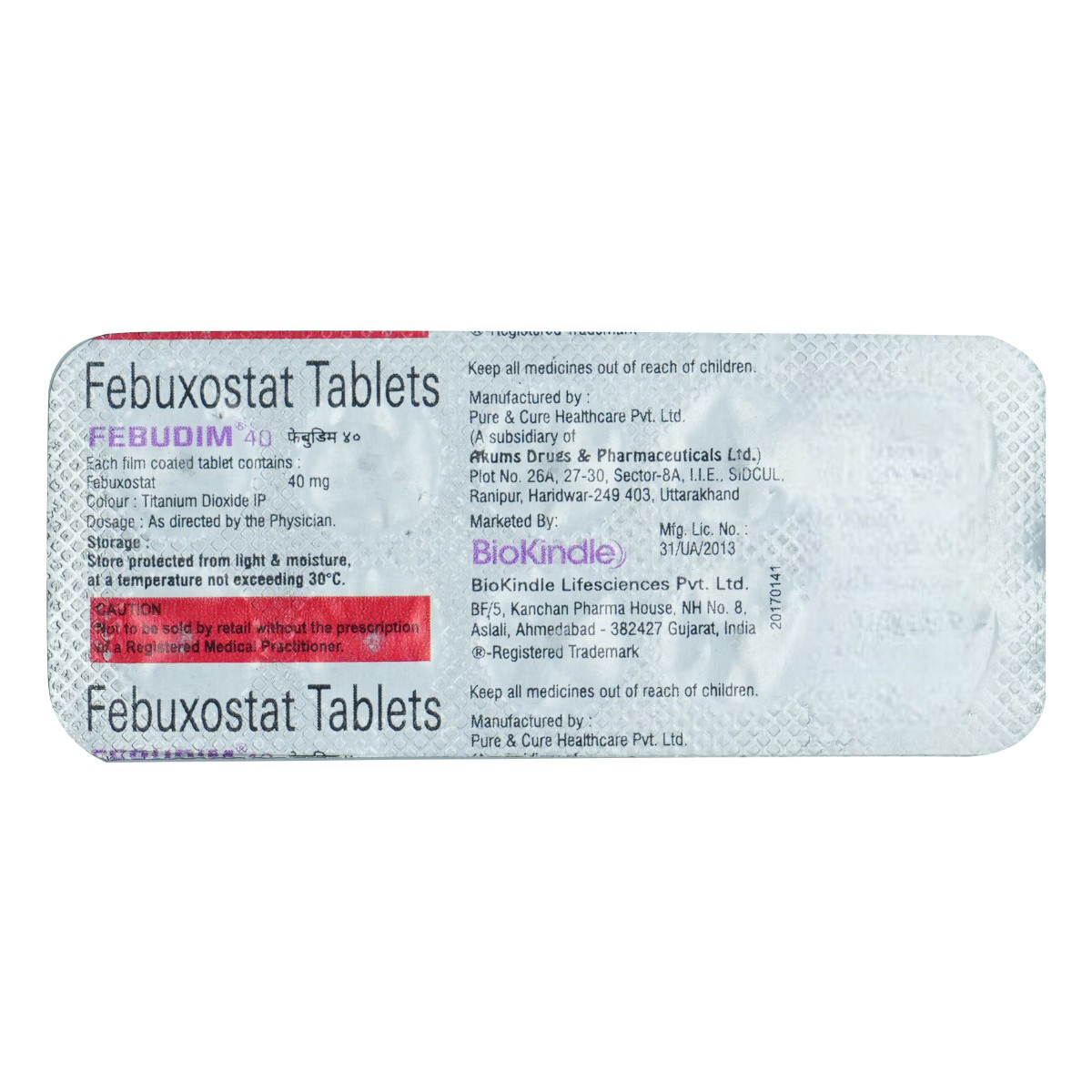 Febudim 40mg Tablet 10's, Pack of 10 TabletS Febudim 40mg Tablet 10's, Pack of 10 TabletS