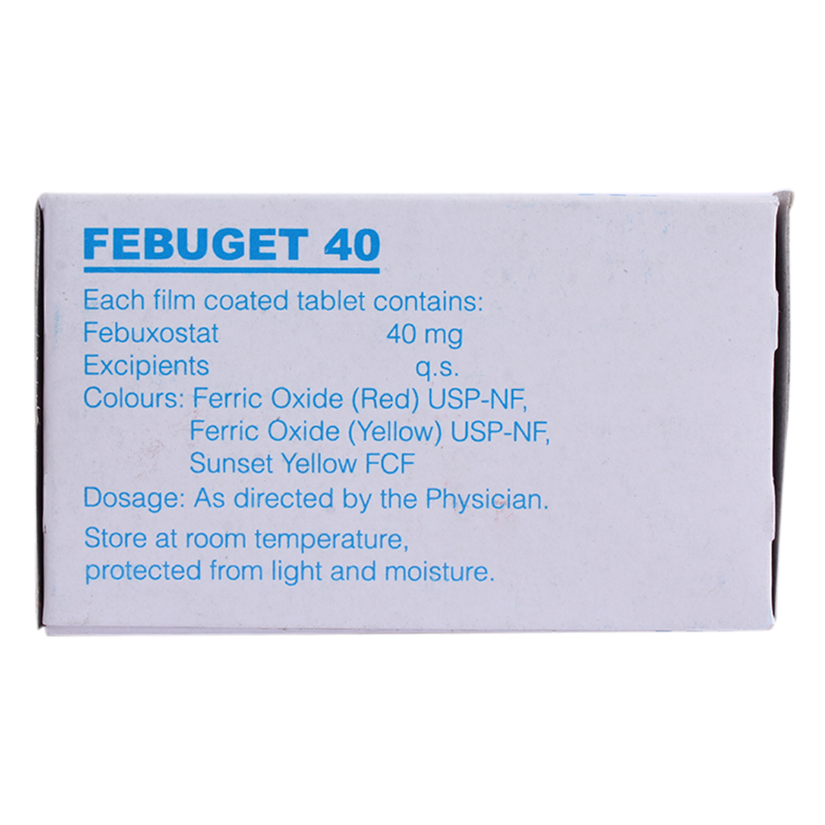 Febuget 40 Tablet 15's, Pack of 15 TabletS Febuget 40 Tablet 15's, Pack of 15 TabletS