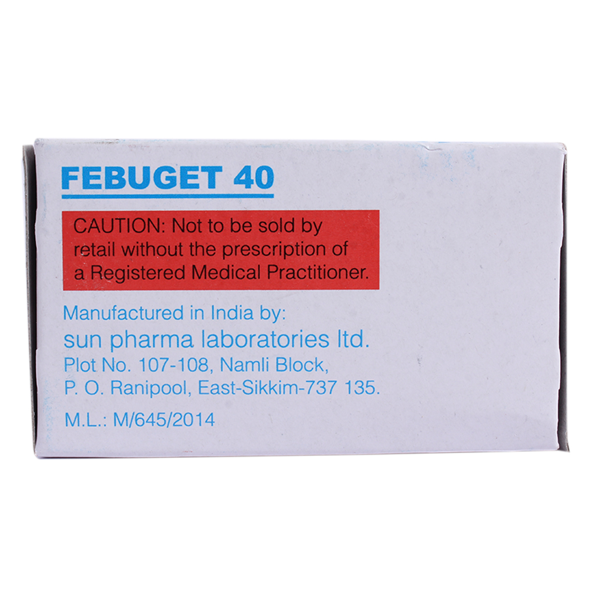 Febuget 40 Tablet 15's, Pack of 15 TabletS Febuget 40 Tablet 15's, Pack of 15 TabletS