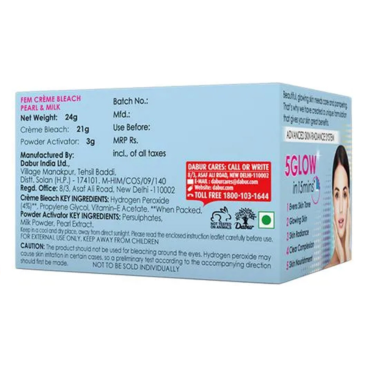 Fem Fairness Crème Bleach, 24 gm, Pack of 1 Fem Fairness Crème Bleach, 24 gm, Pack of 1