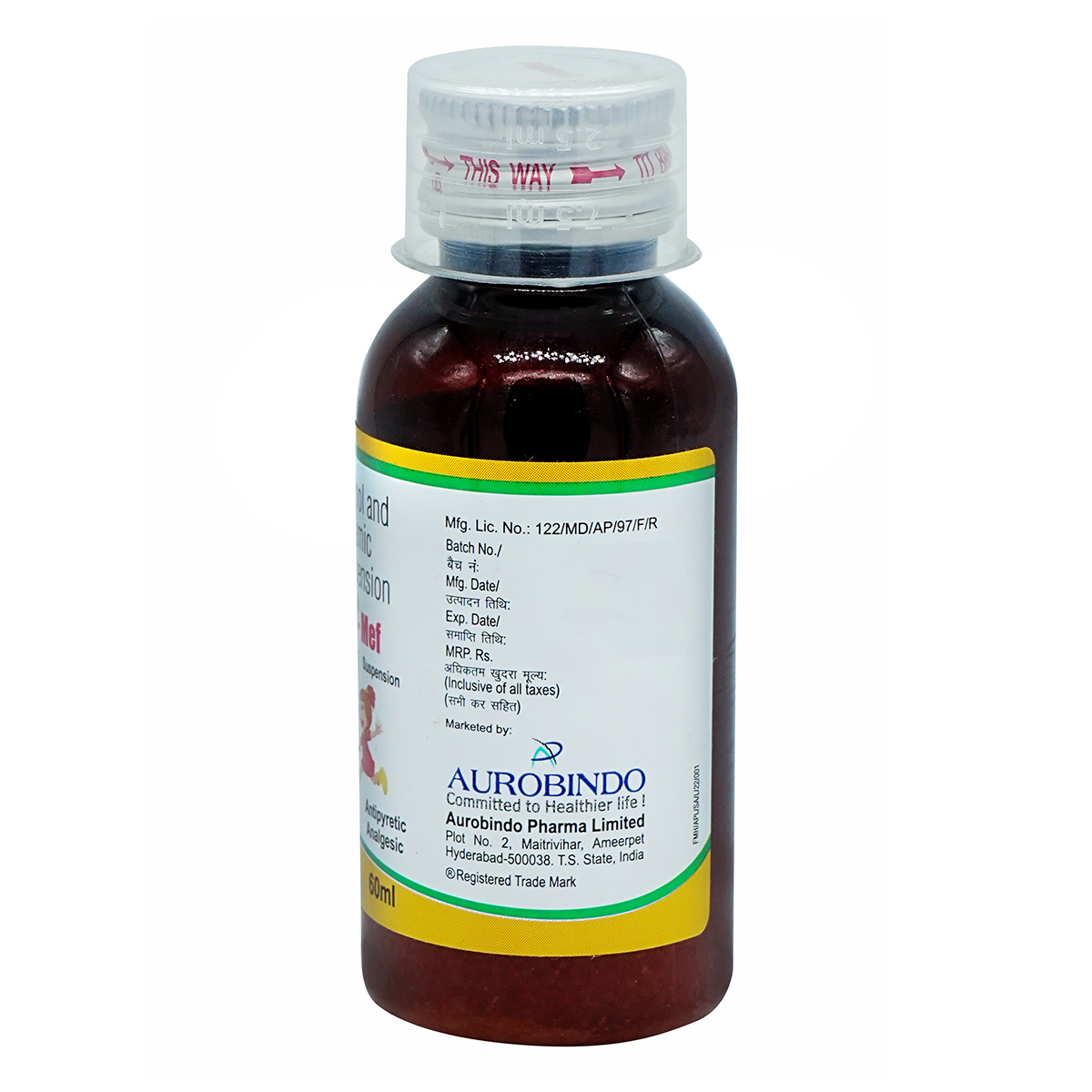Fepanil-Mef Orange Flavour Suspension 60 ml, Pack of 1 Oral Suspension Fepanil-Mef Orange Flavour Suspension 60 ml, Pack of 1 Oral Suspension