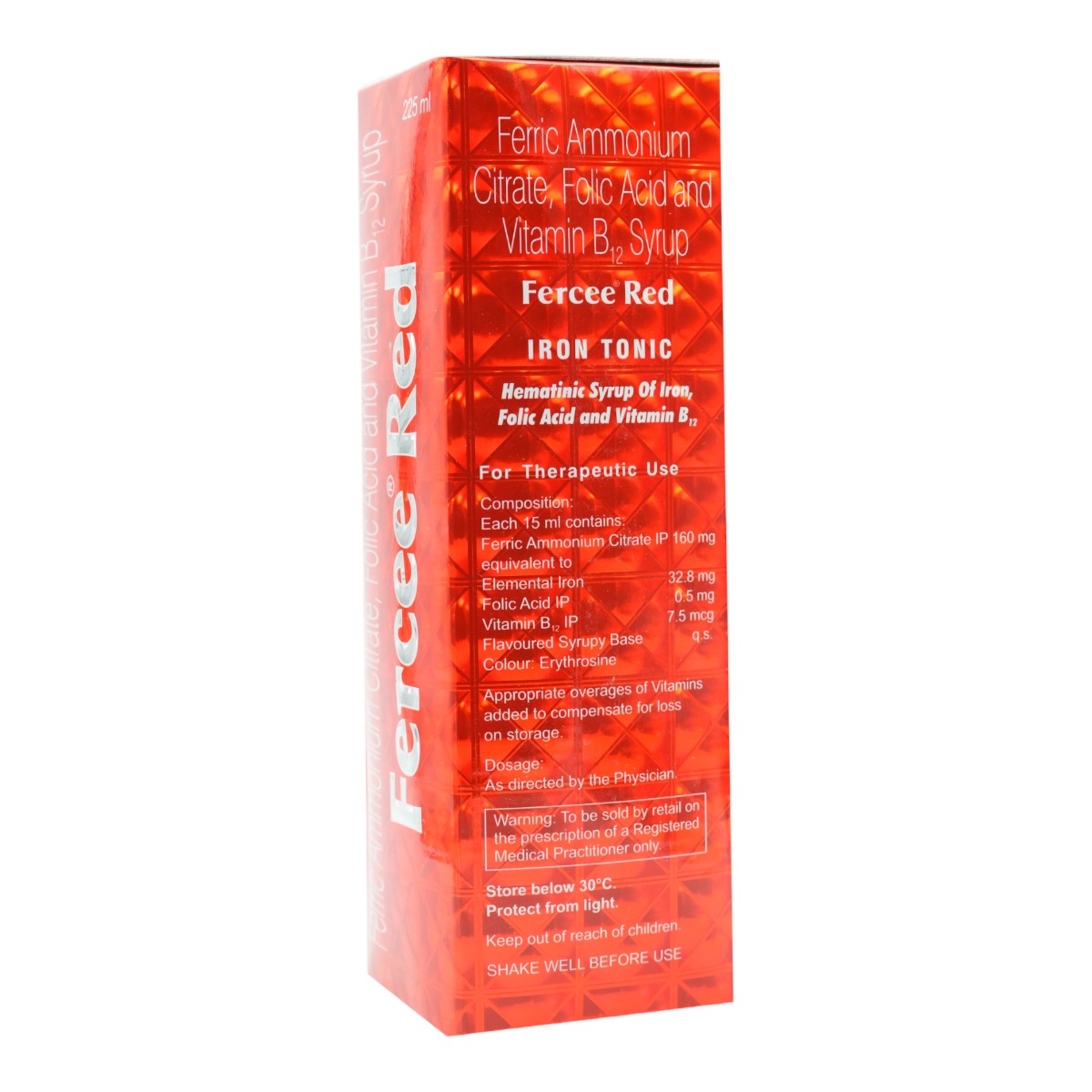 Fercee Red Syrup 225 ml, Pack of 1 LIQUID Fercee Red Syrup 225 ml, Pack of 1 LIQUID