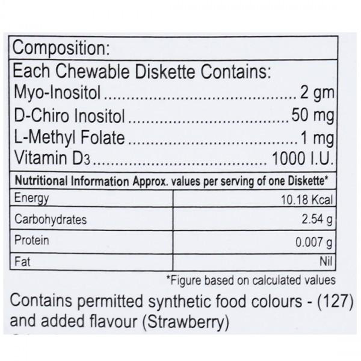 Fertova Sugar Free Strawberry Diskette 10's, Pack of 1 DISKETTE Fertova Sugar Free Strawberry Diskette 10's, Pack of 1 DISKETTE