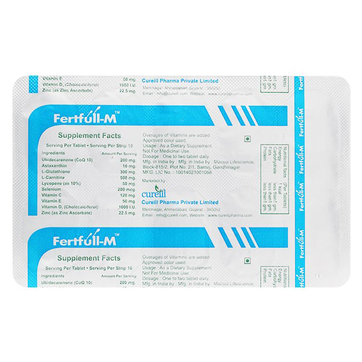 Fertfull M Tablet 10's, Pack of 10 Fertfull M Tablet 10's, Pack of 10
