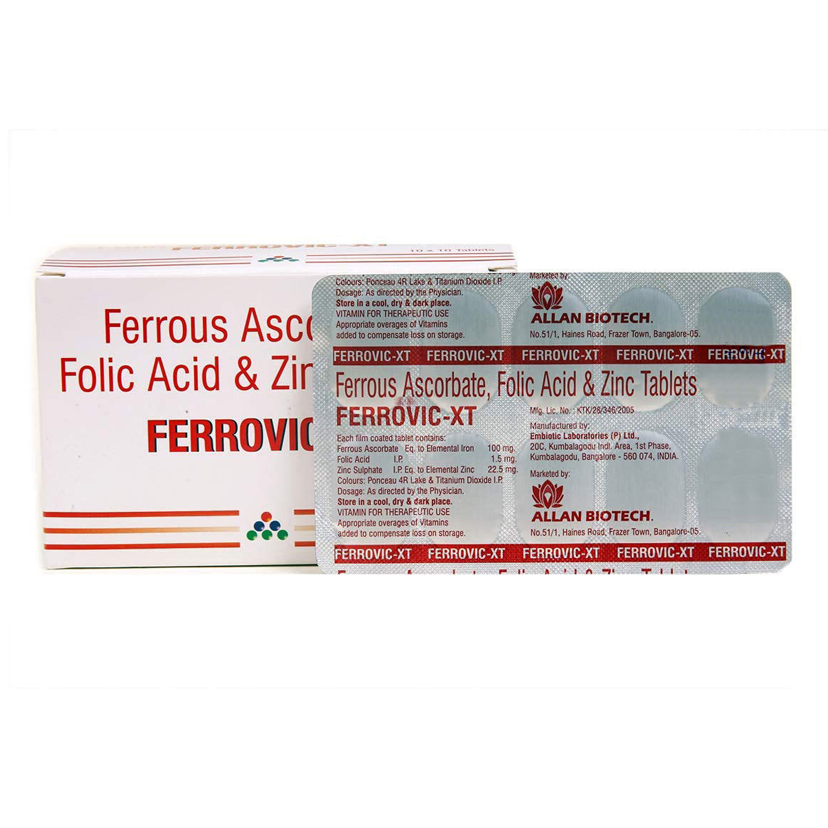 Buy Ferrovic-XT Tablet 10's Online