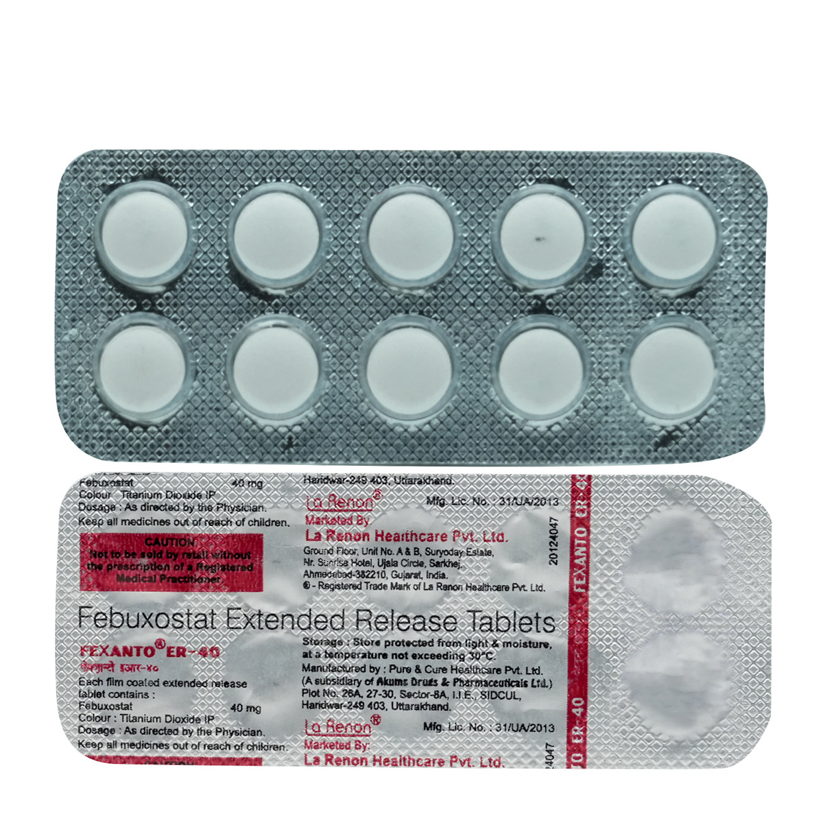 Fexanto ER-40 Tablet 10's, Pack of 10 TabletS Fexanto ER-40 Tablet 10's, Pack of 10 TabletS