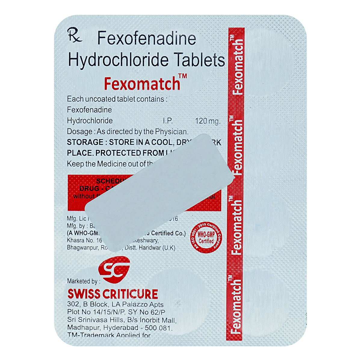 Fexomatch Tablet 10's, Pack of 10 TABLETS Fexomatch Tablet 10's, Pack of 10 TABLETS