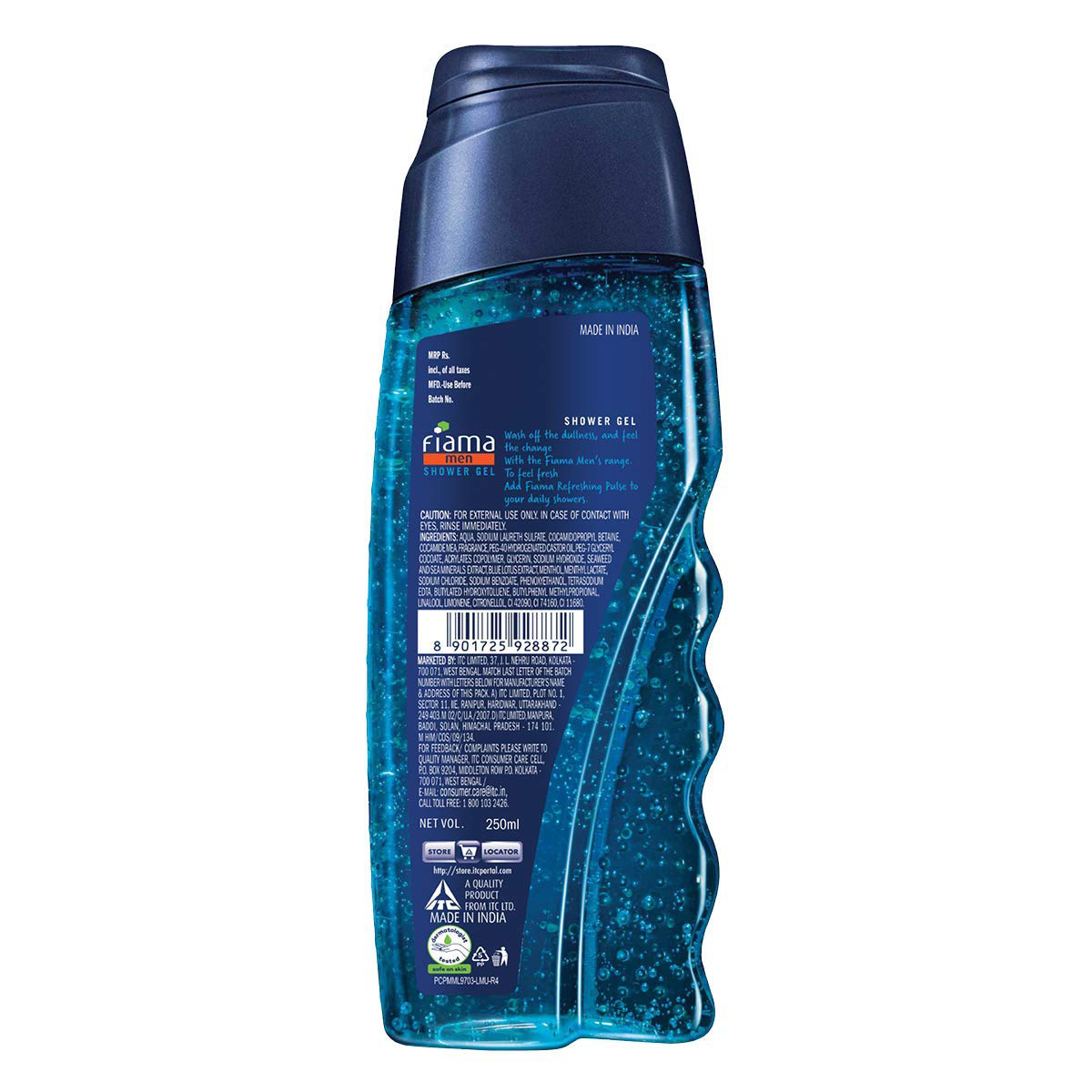 Fiama Di Wills Refreshing Pulse Shower Gel 250 ml | With Sea Minerals & Conditioners | Removes Dullness | For Soft & Refreshed Skin | For Men | For All Skin Type, Pack of 1 Fiama Di Wills Refreshing Pulse Shower Gel 250 ml | With Sea Minerals & Conditioners | Removes Dullness | For Soft & Refreshed Skin | For Men | For All Skin Type, Pack of 1