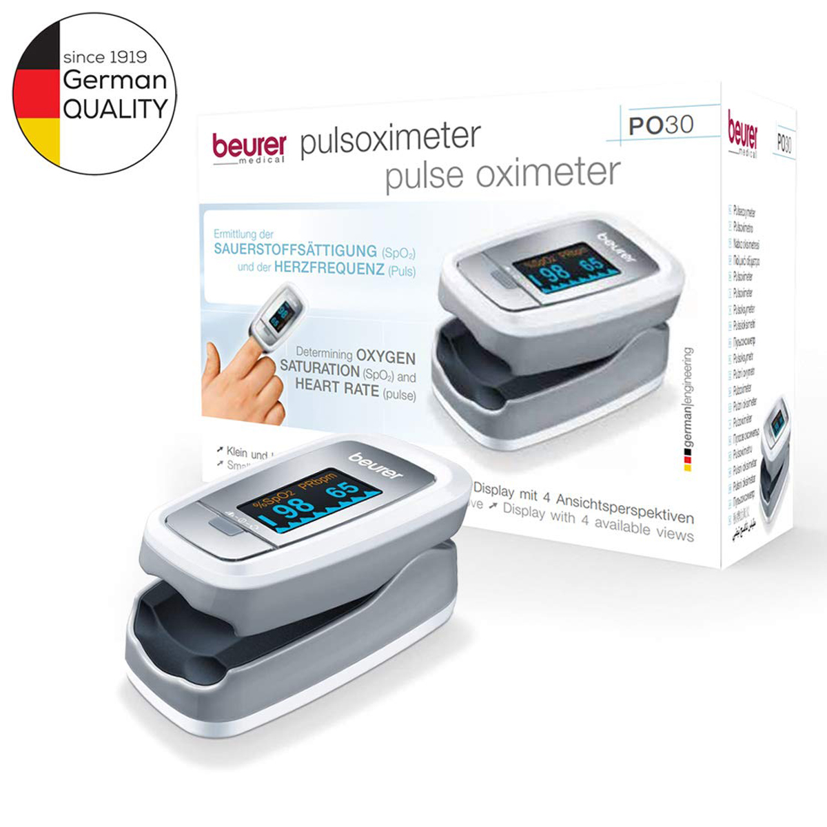 Beurer PO 30 Pulse Oximeter, 1 Count, Pack of 1 Beurer PO 30 Pulse Oximeter, 1 Count, Pack of 1