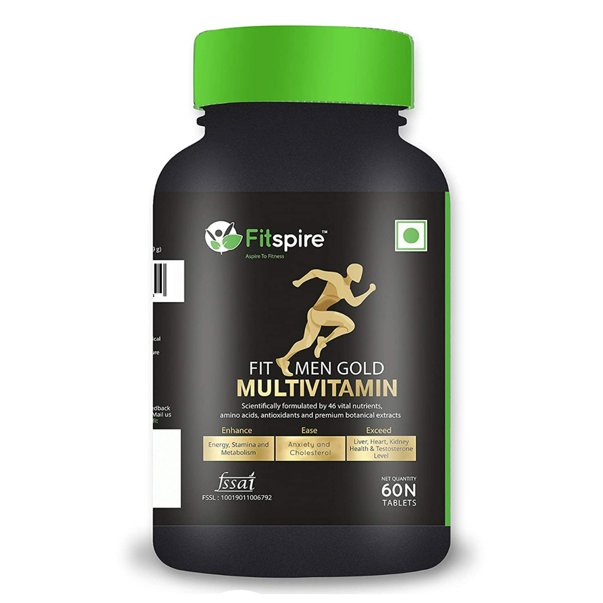 Fitspire Fit Men Gold Multivitamin Tablets, 60 Count, Pack of 1 Fitspire Fit Men Gold Multivitamin Tablets, 60 Count, Pack of 1