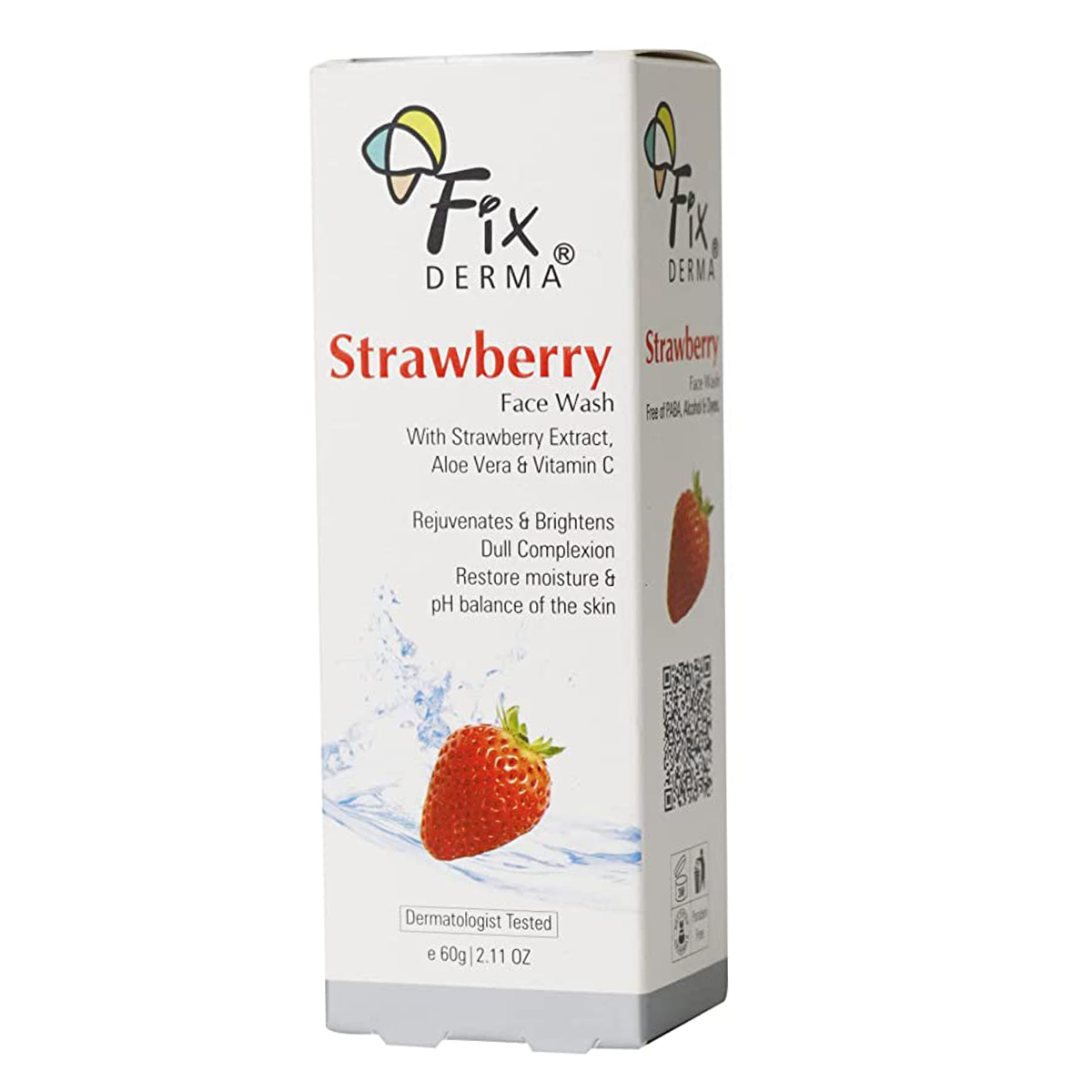 Fixderma Strawberry Face Wash 60gm, Pack of 1 Fixderma Strawberry Face Wash 60gm, Pack of 1