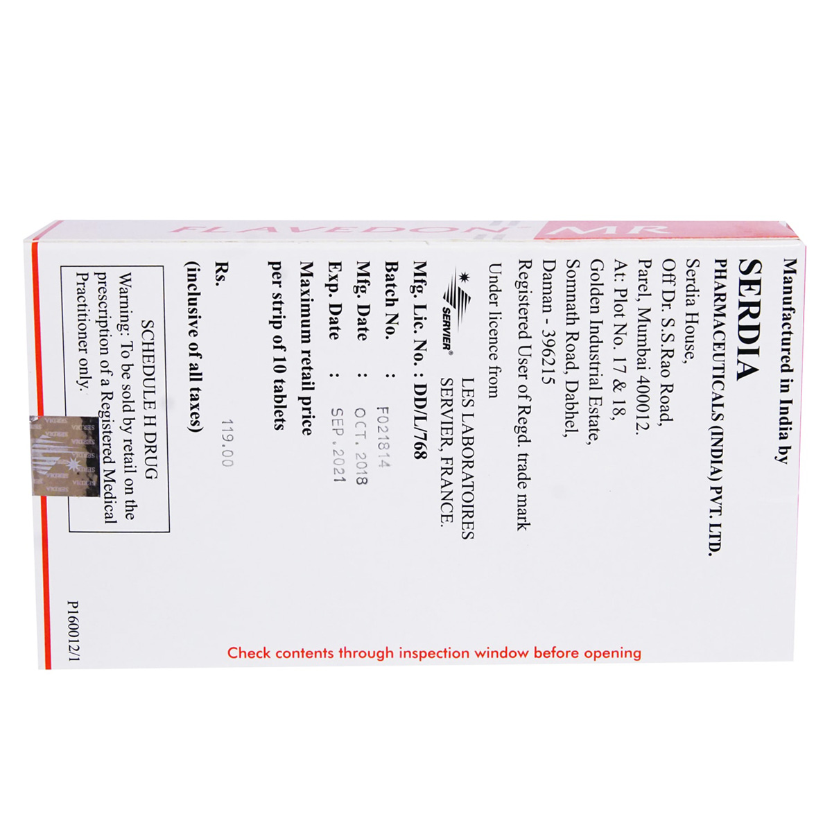 Flavedon MR Tablet 10's, Pack of 10 TABLETS Flavedon MR Tablet 10's, Pack of 10 TABLETS