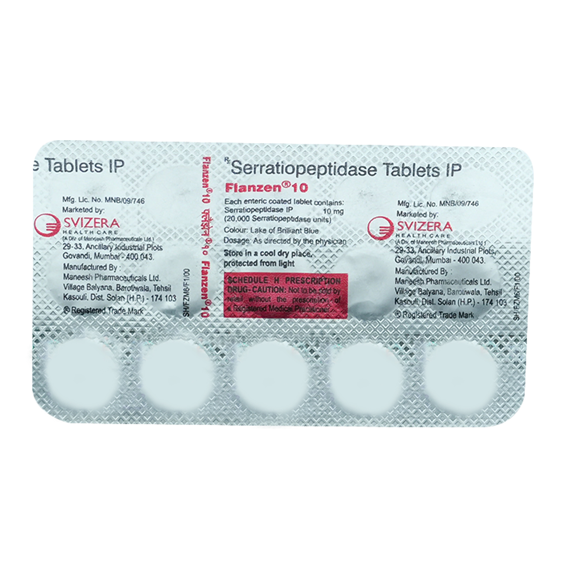 Flanzen 10 mg Tablet 15's, Pack of 15 TabletS Flanzen 10 mg Tablet 15's, Pack of 15 TabletS