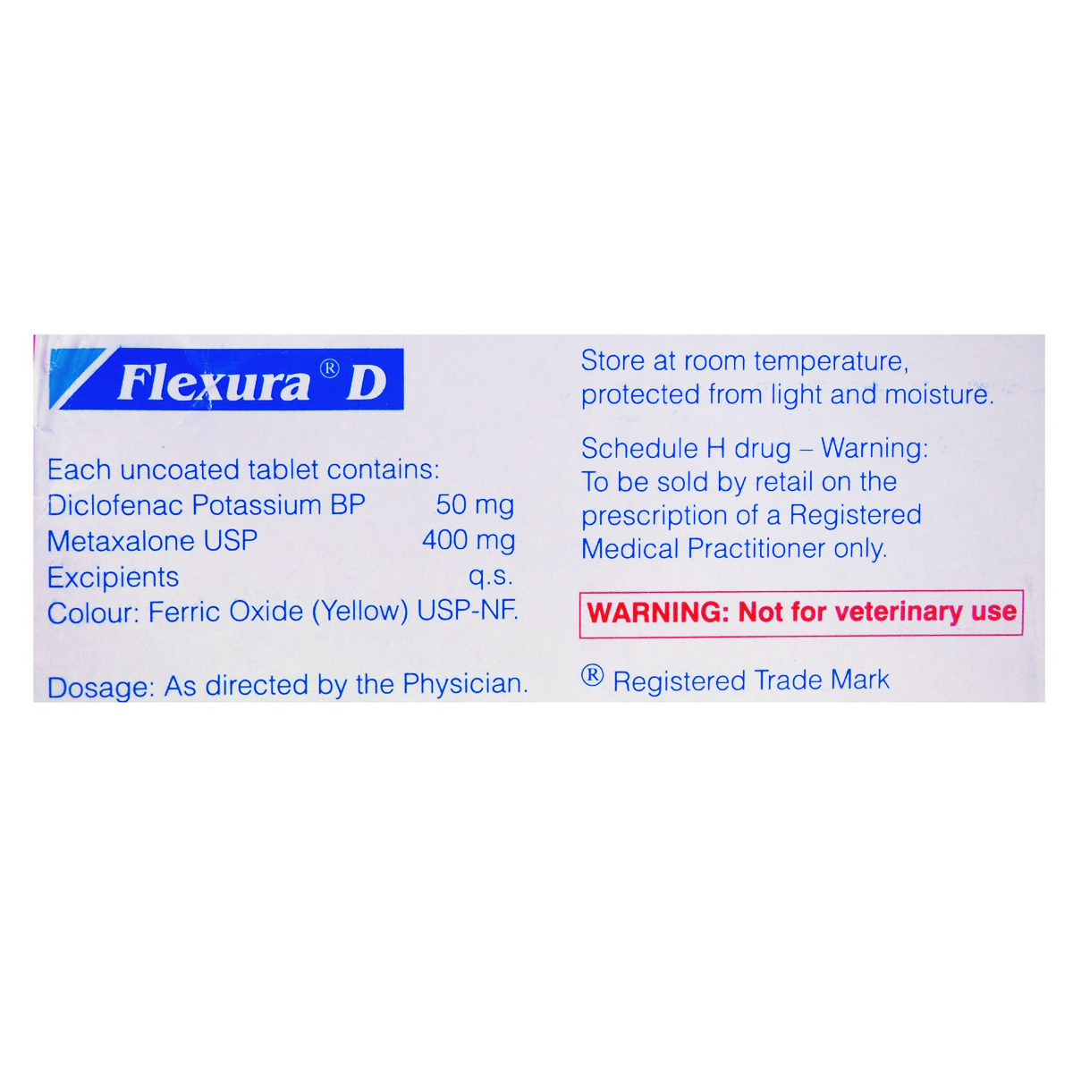 Flexura D Tablet 10's, Pack of 10 TABLETS Flexura D Tablet 10's, Pack of 10 TABLETS
