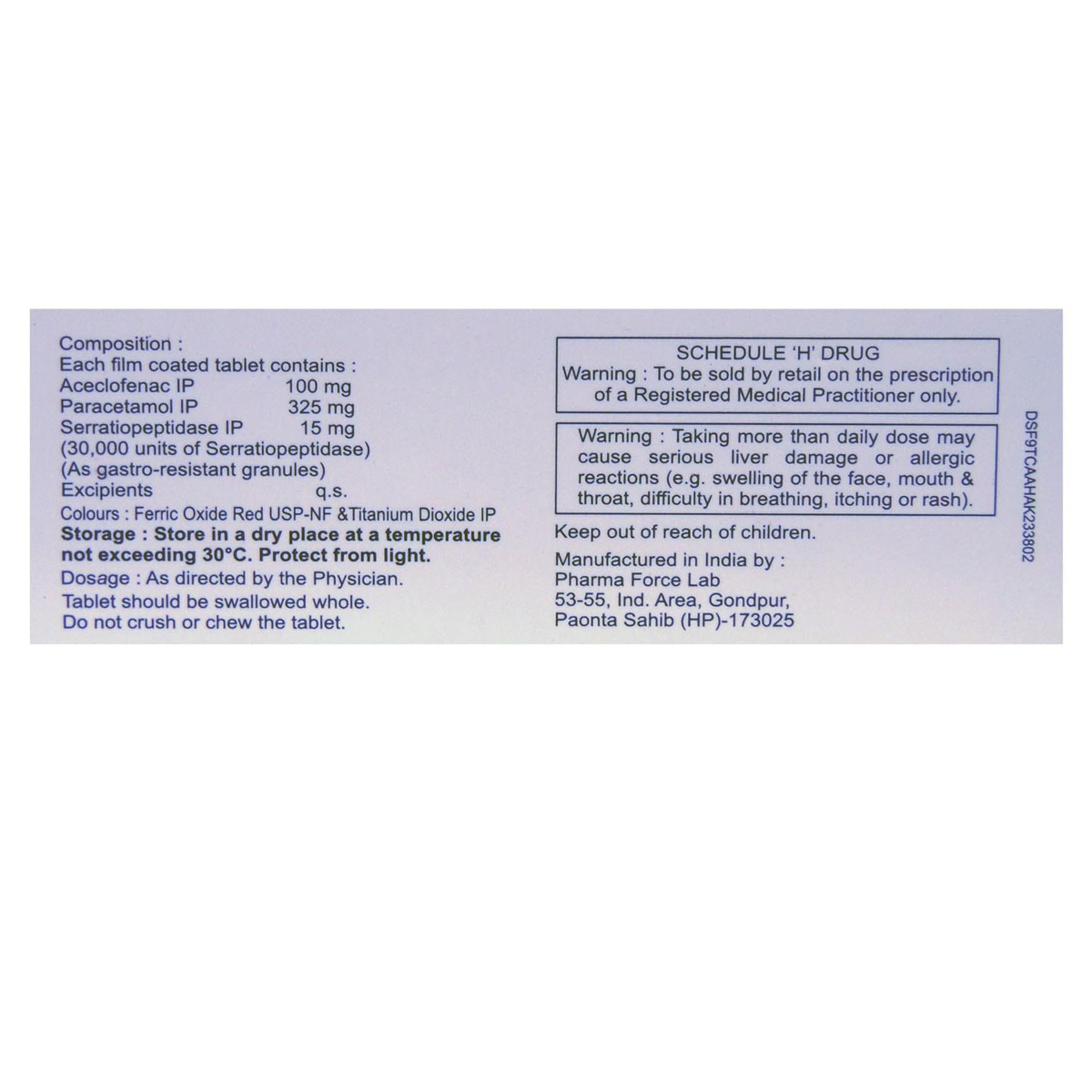 Flozen-AA Tablet 10's, Pack of 10 TABLETS Flozen-AA Tablet 10's, Pack of 10 TABLETS