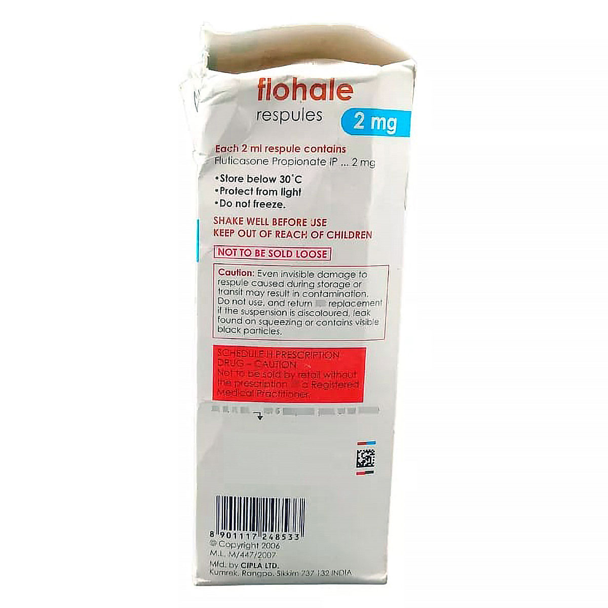 Flohale 2 mg Respules 2 ml, Pack of 5 RespulesS Flohale 2 mg Respules 2 ml, Pack of 5 RespulesS