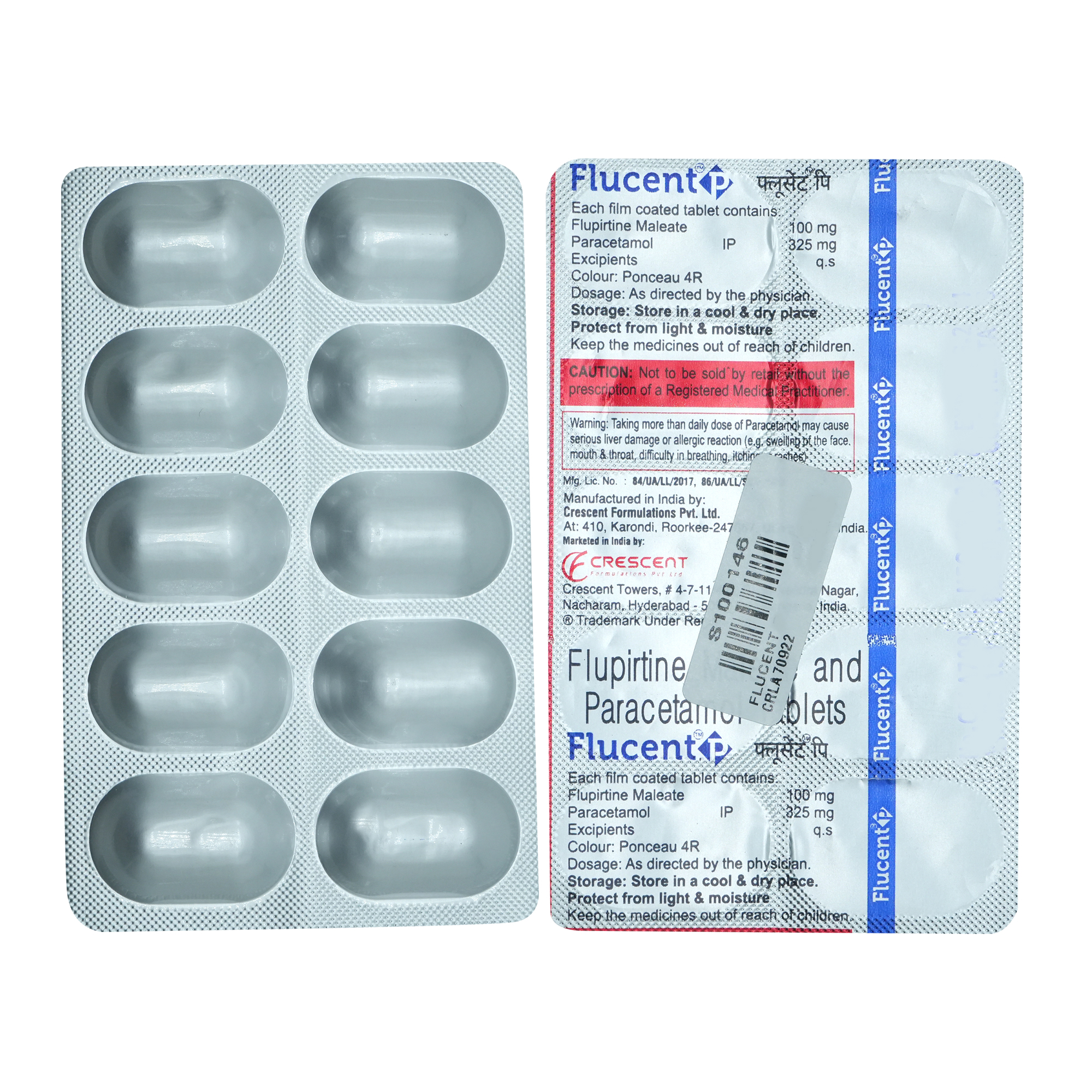 Flucent P Tablet 10's, Pack of 10 TabletS Flucent P Tablet 10's, Pack of 10 TabletS