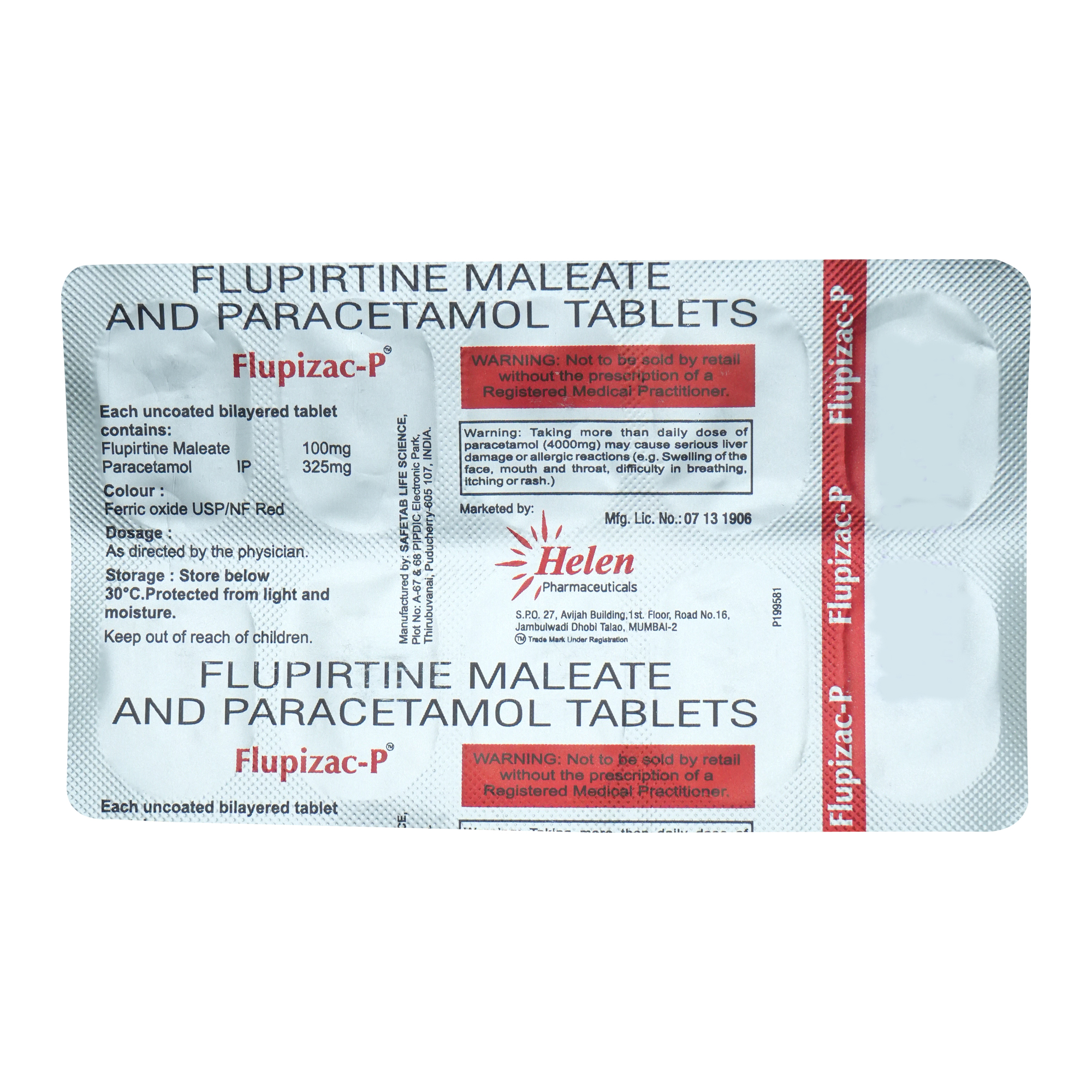 Flupizac-P Tablet 10's, Pack of 10 Flupizac-P Tablet 10's, Pack of 10
