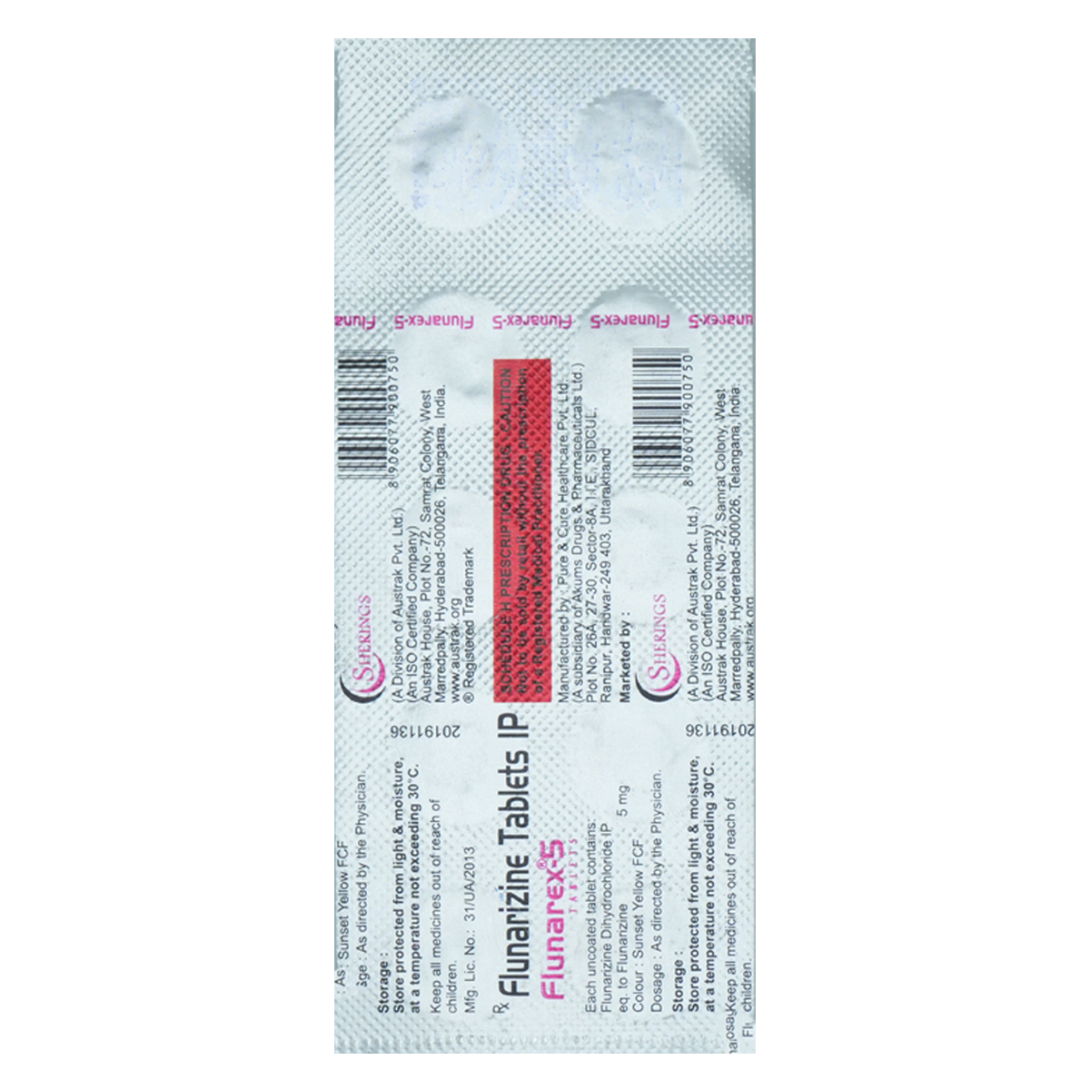 Flunarex-5 Tablet 10's, Pack of 10 TabletS Flunarex-5 Tablet 10's, Pack of 10 TabletS