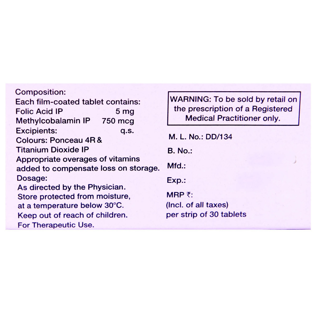 Folinext Tablet 30's, Pack of 30 TABLETS Folinext Tablet 30's, Pack of 30 TABLETS