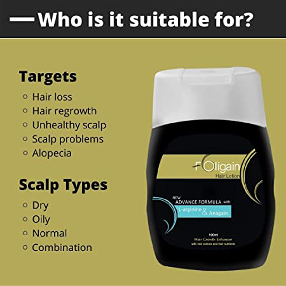 Foligain Hair Lotion, 100 ml, Pack of 1 Foligain Hair Lotion, 100 ml, Pack of 1