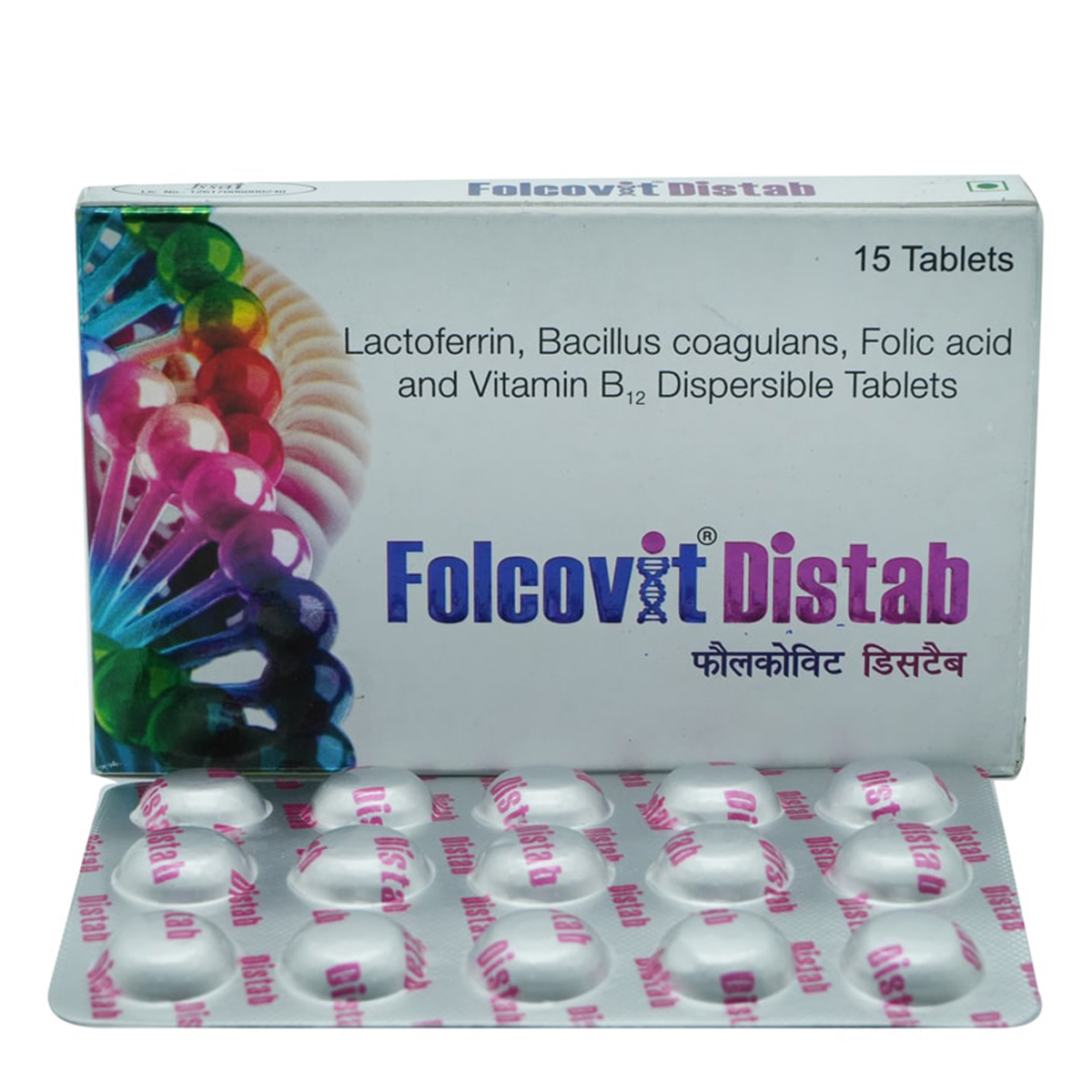 Folcovit Distab Tablet 15's, Pack of 15 TabletS Folcovit Distab Tablet 15's, Pack of 15 TabletS