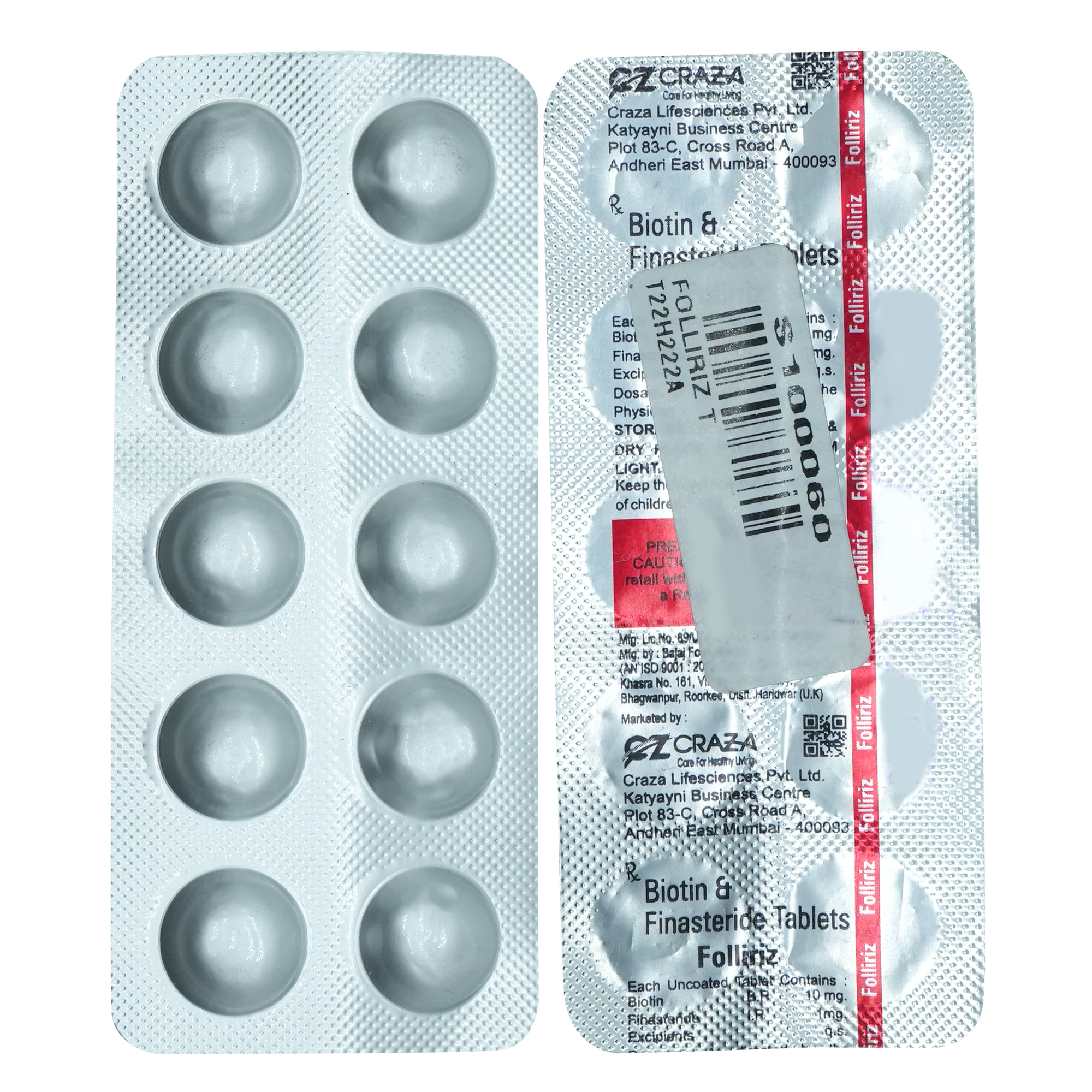 Buy Folliriz Tablet 10's Online