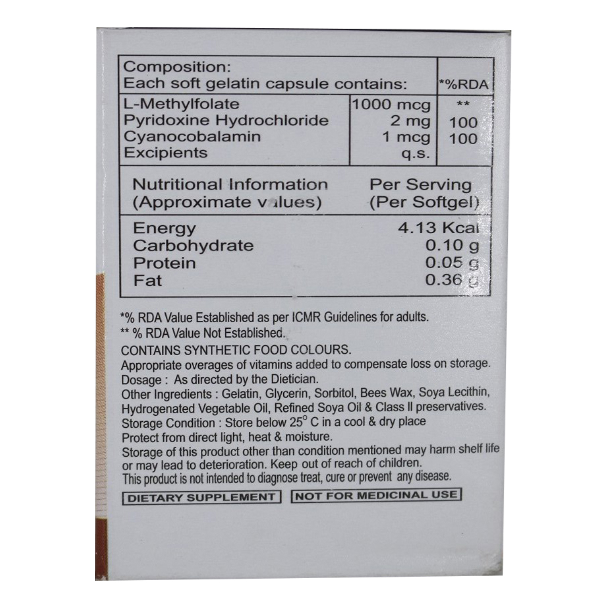 Folvista Softgel Capsule 10's, Pack of 10 Folvista Softgel Capsule 10's, Pack of 10