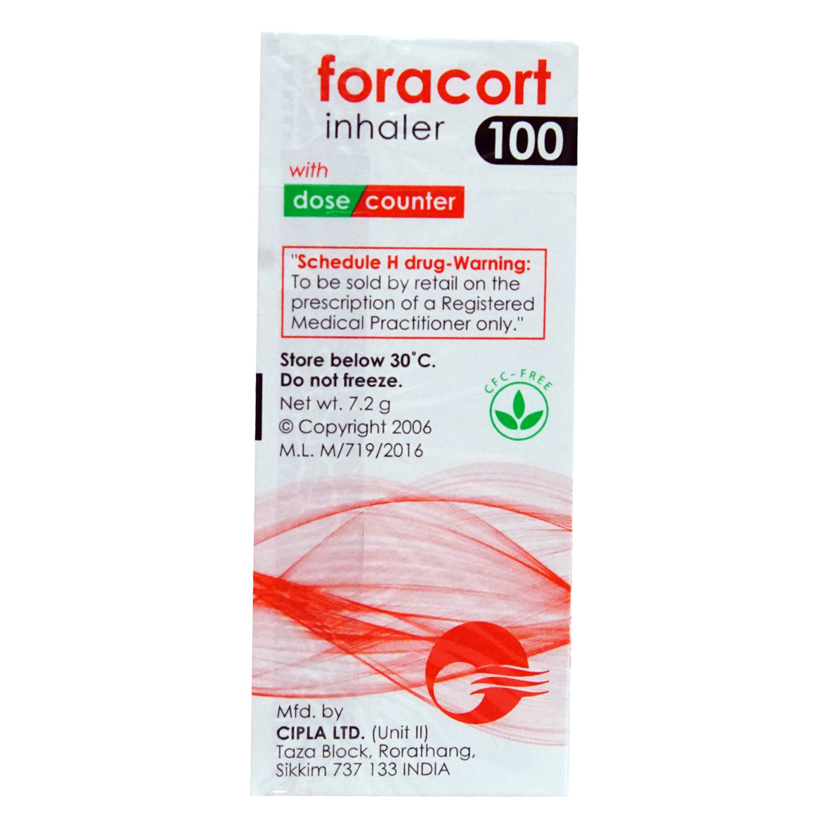 Foracort 100 Inhaler 120 mdi, Pack of 1 INHALER Foracort 100 Inhaler 120 mdi, Pack of 1 INHALER
