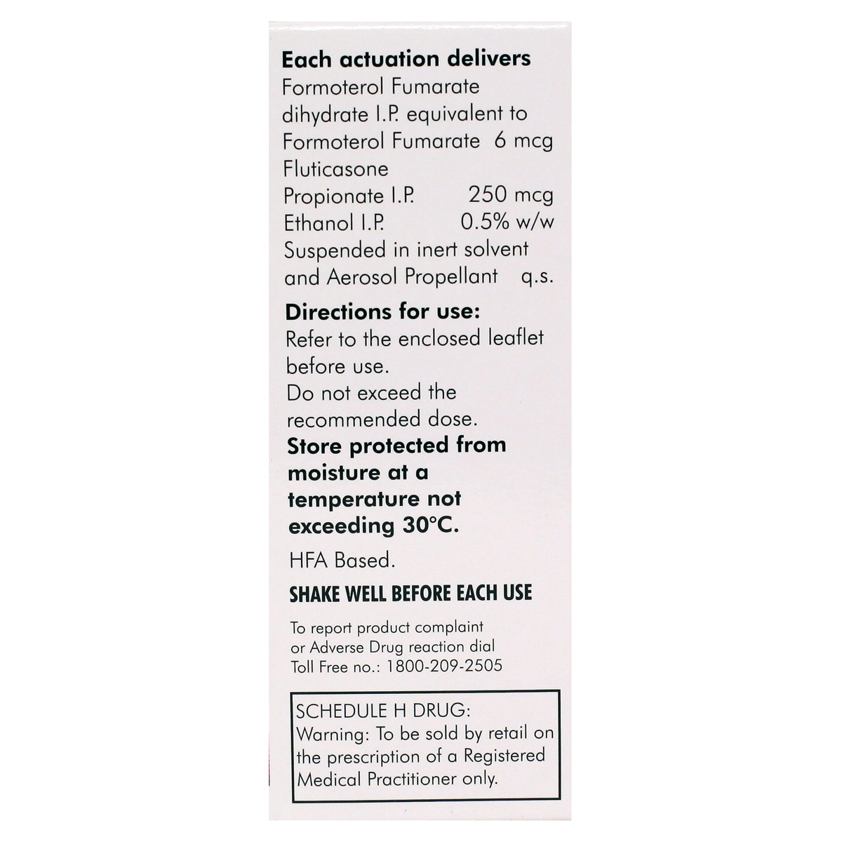 Formoflo 250 Transhaler, Pack of 1 INHALER Formoflo 250 Transhaler, Pack of 1 INHALER